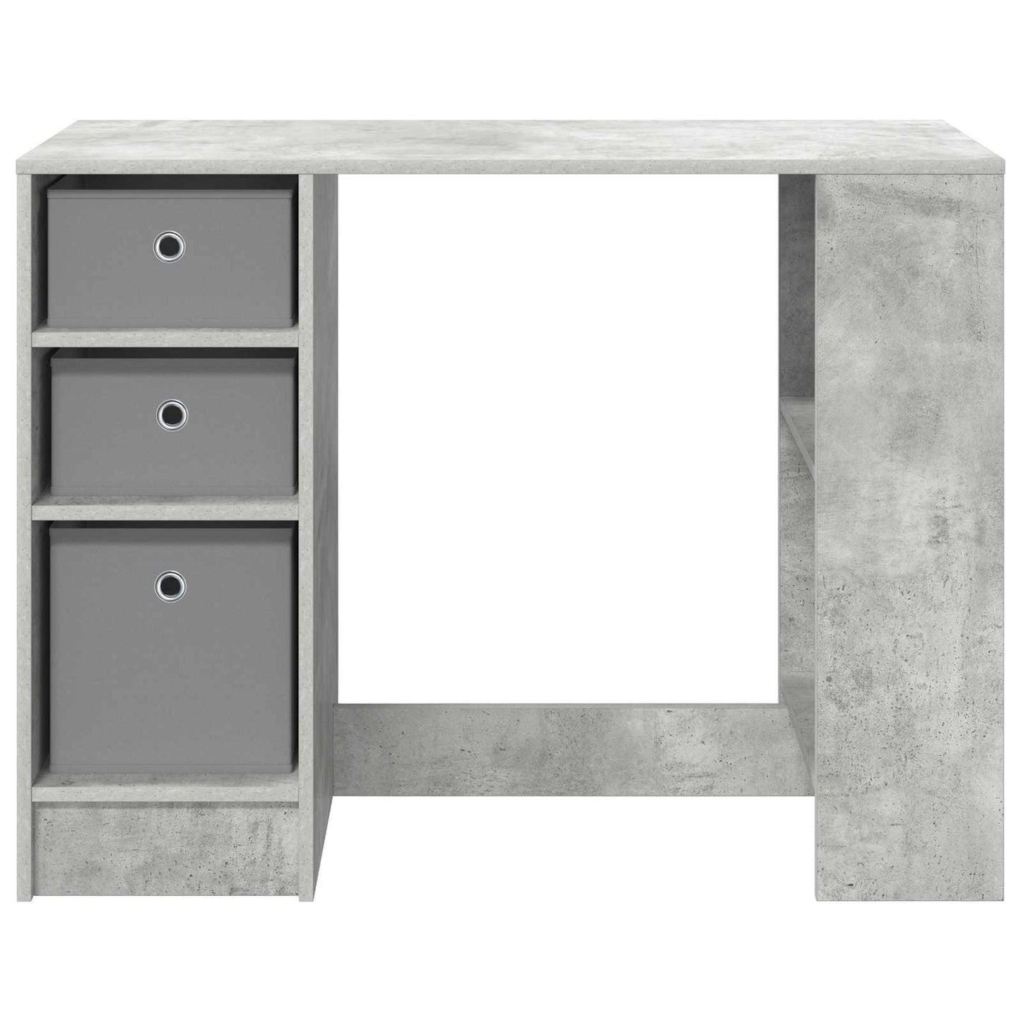 vidaXL Γραφείο Σκυρόδεμα Γκρι 100 x 40 x 75 cm Επεξεργασμένο Ξύλο