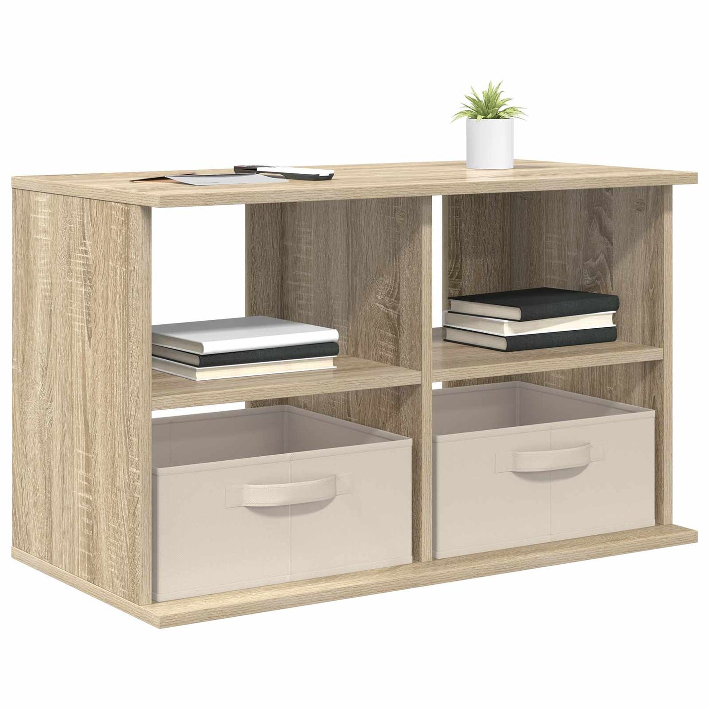 vidaXL Βάση τηλεόρασης με συρτάρι Δρύς Sonoma 79 x 40 x 48 εκ