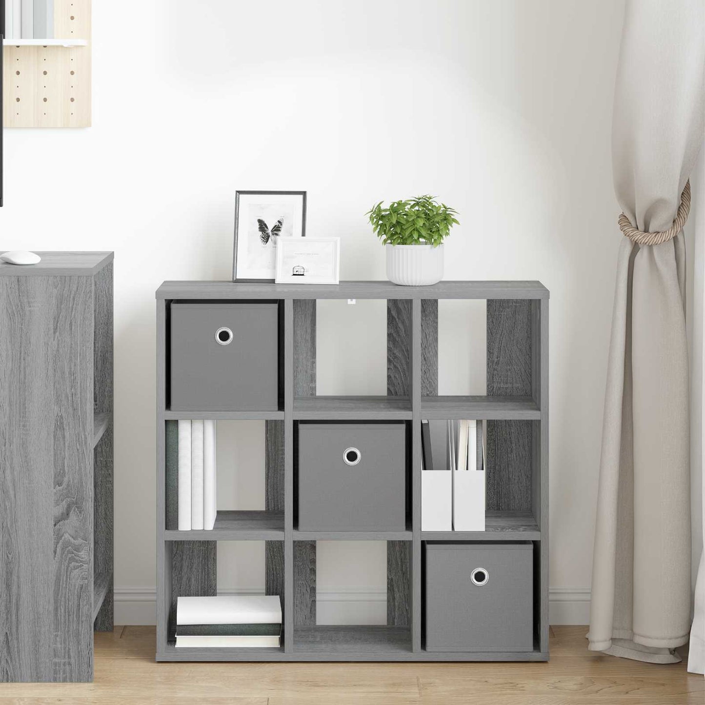 vidaXL Πλαϊνό γραφείο Γκρίζο Σονομα 73,5 x 24 x 69,5 εκ.
