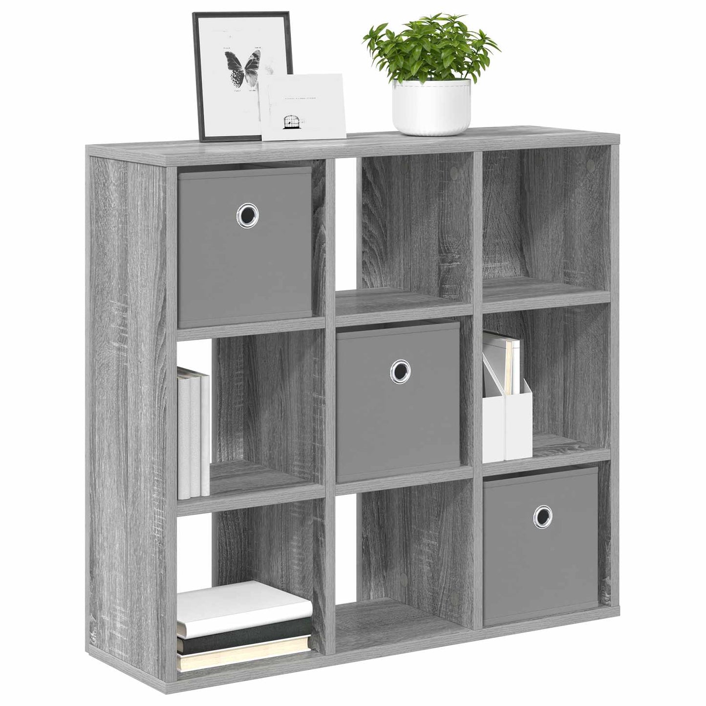 vidaXL Πλαϊνό γραφείο Γκρίζο Σονομα 73,5 x 24 x 69,5 εκ.