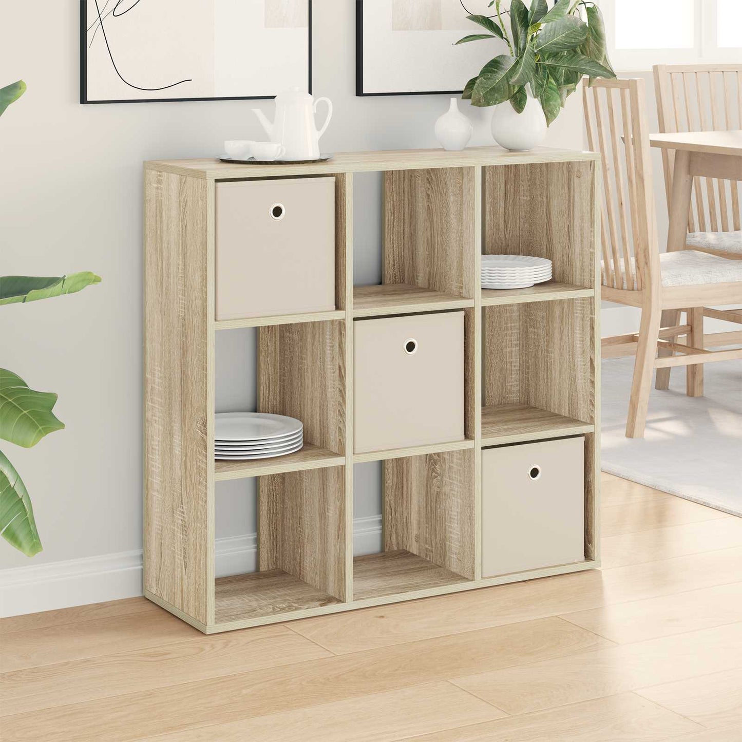 vidaXL Πλαϊνό γραφείο Δρύς Sonoma 88,5 x 29 x 84,5 εκ.