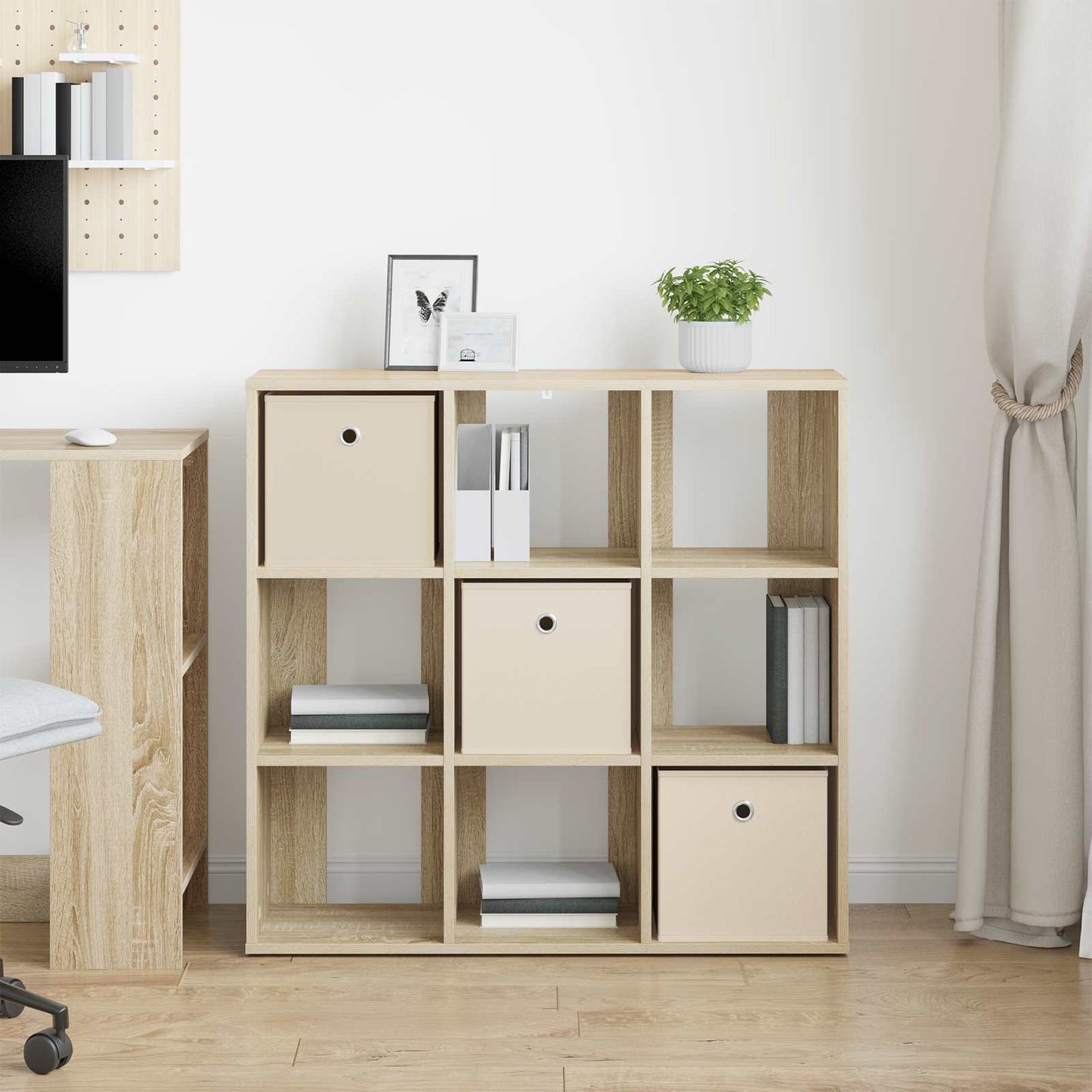 vidaXL Πλαϊνό γραφείο Δρύς Sonoma 88,5 x 29 x 84,5 εκ.