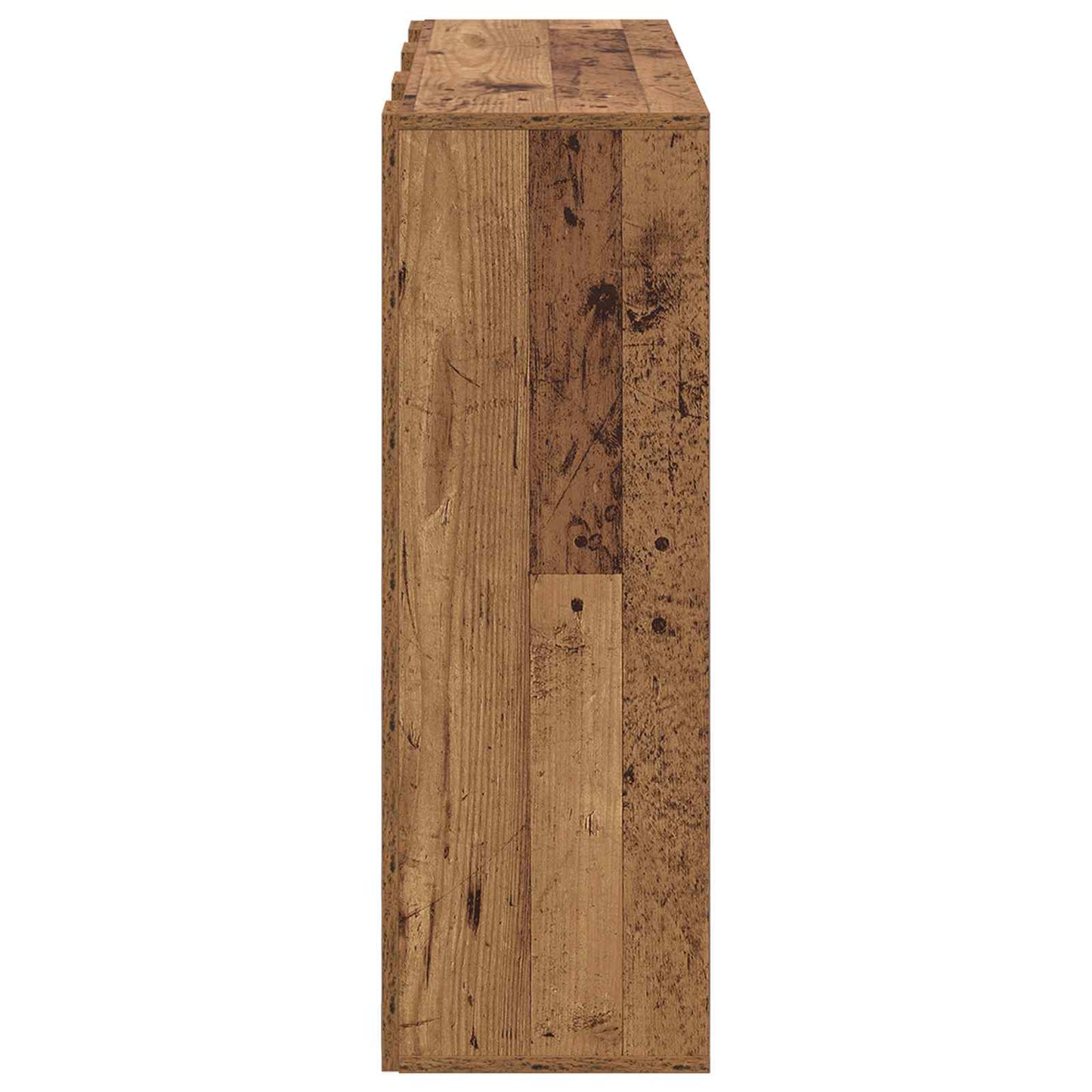 vidaXL Πλαϊνό γραφείο με συρτάρι Παλιό ξύλο 88,5 x 29 x 84,5 εκ.