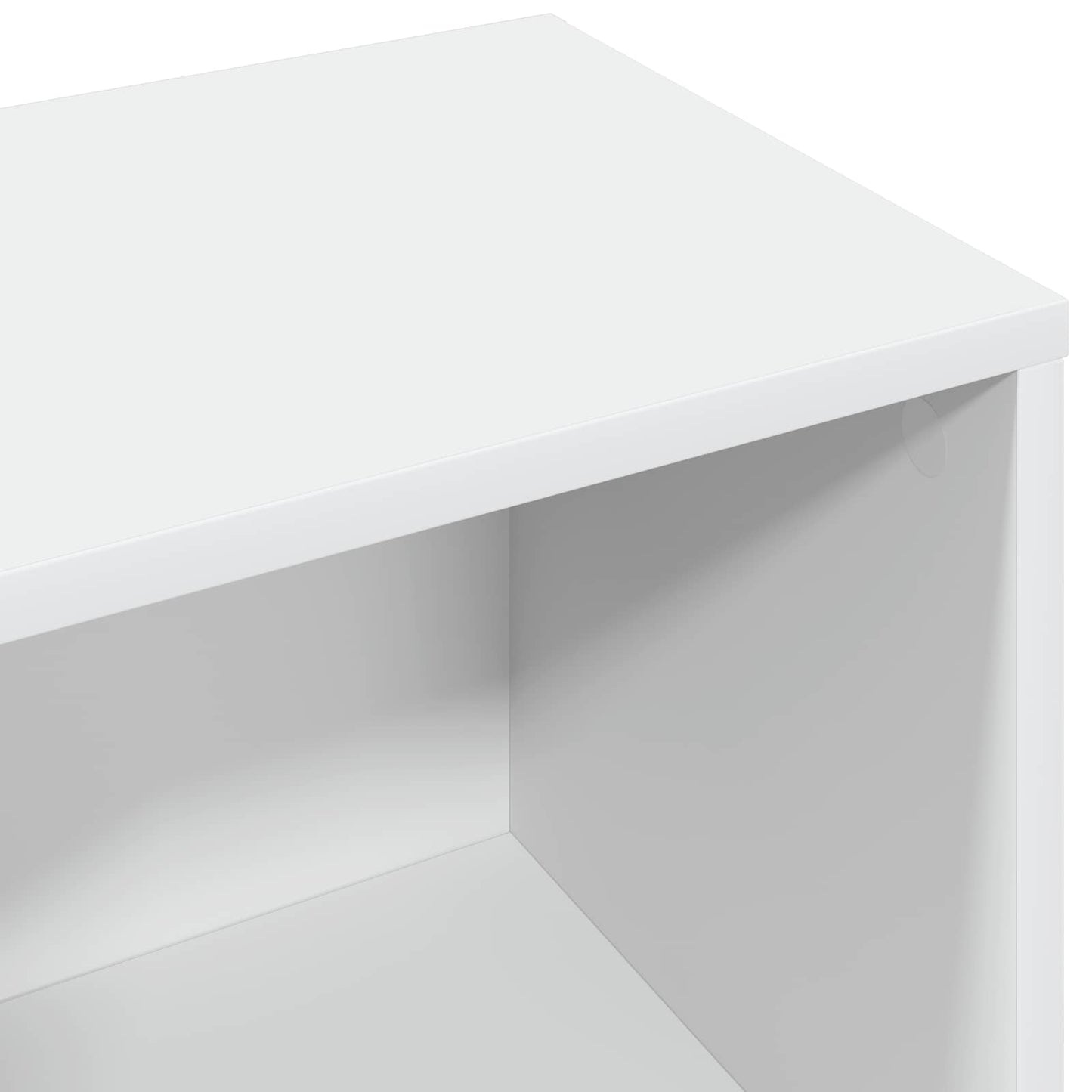 vidaXL Πλαϊνό γραφείο με συρτάρι Λευκό 73,5 x 22,5 x 53,5 εκ