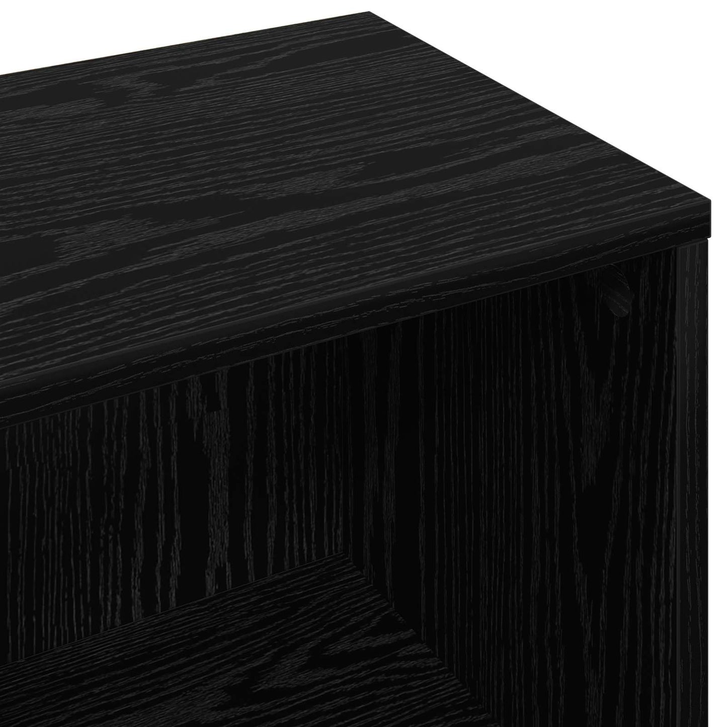 vidaXL Πλαϊνό γραφείο με συρτάρι Μαύρη Οξυά 73,5 x 22,5 x 53,5 εκ
