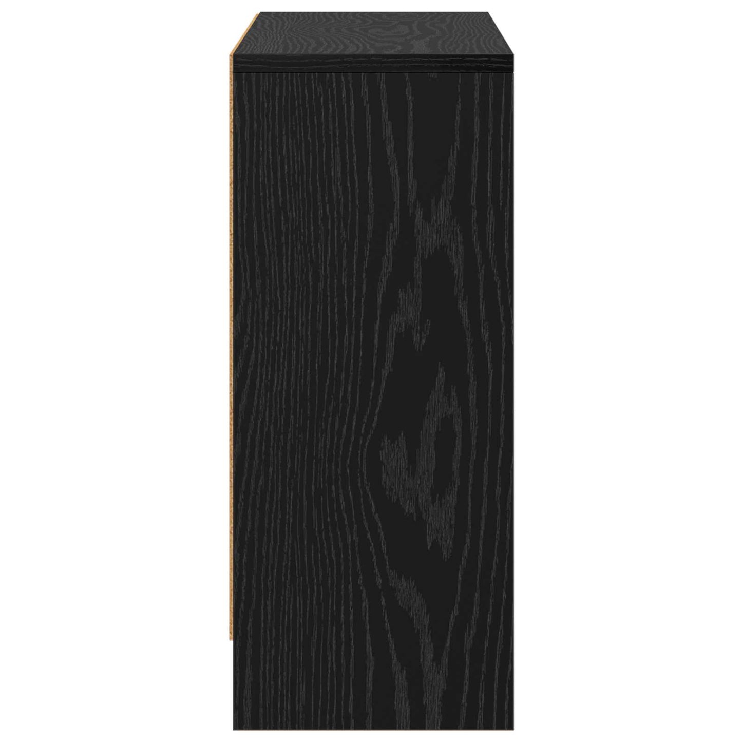 vidaXL Πλαϊνό γραφείο με συρτάρι Μαύρη Οξυά 73,5 x 22,5 x 53,5 εκ