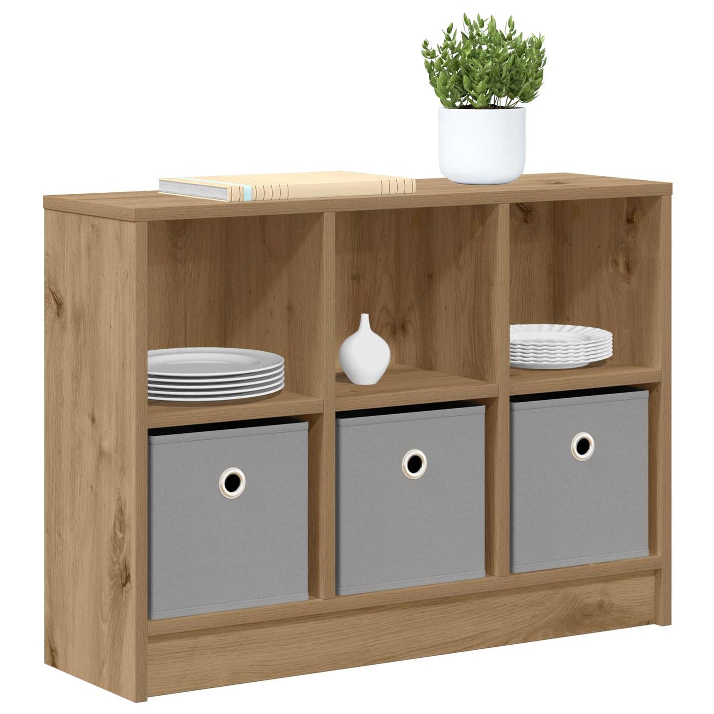 vidaXL Πλαϊνό γραφείο Artisan Oak 73,5 x 22,5 x 53,5 εκ