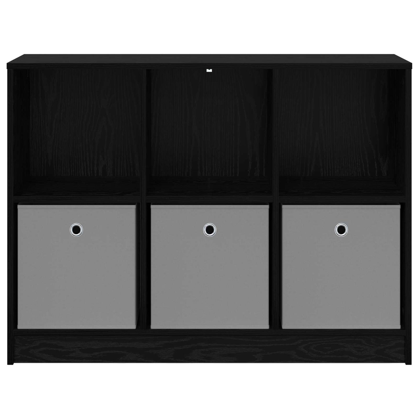 vidaXL Πλαϊνό γραφείο με συρτάρι Μαύρη Οξυά 102 x 32 x 73,5 εκ