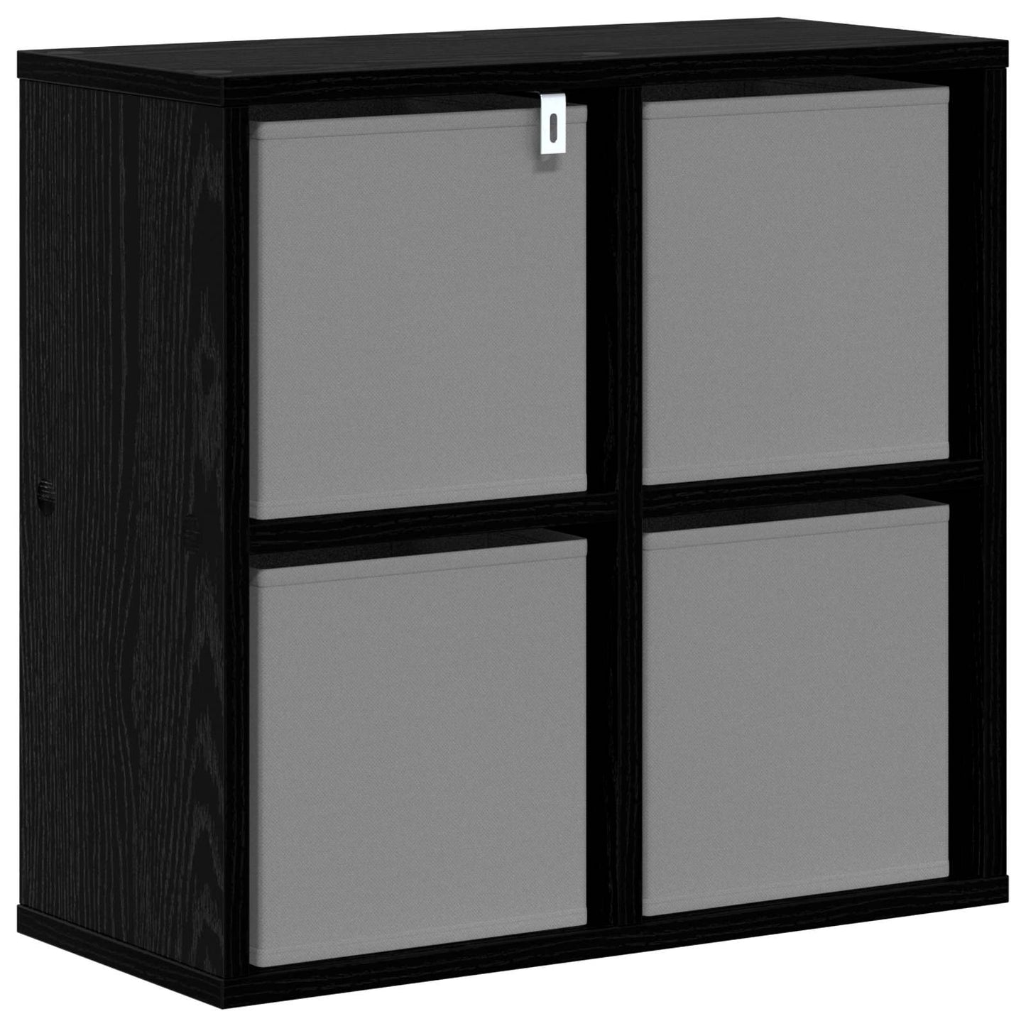 vidaXL Πλαϊνό γραφείο με συρτάρι Μαύρη Οξυά 49,5 x 22 x 47 εκ