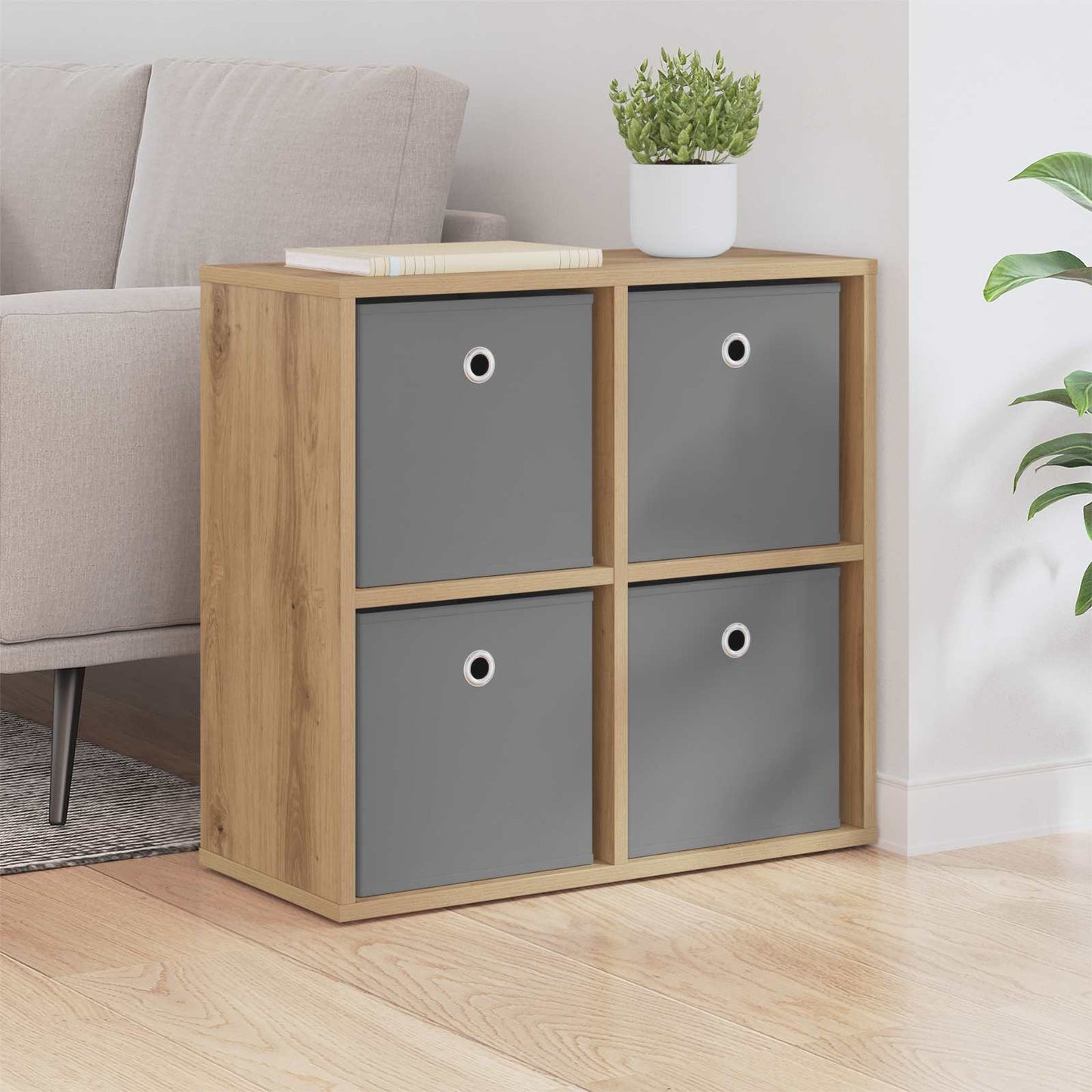vidaXL Πλαϊνό γραφείο Artisan Oak 59,5 x 27 x 57 εκ