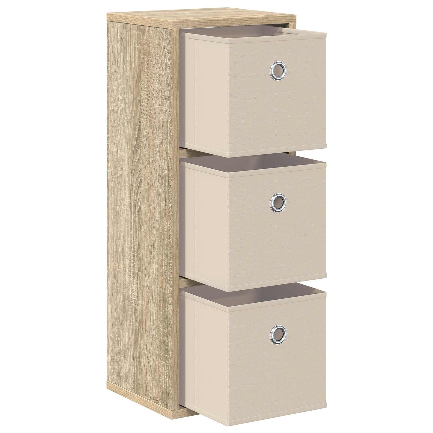vidaXL Πλαϊνό γραφείο με συρτάρι Δρύς Sonoma 25,5 x 22 x 69,5 εκ