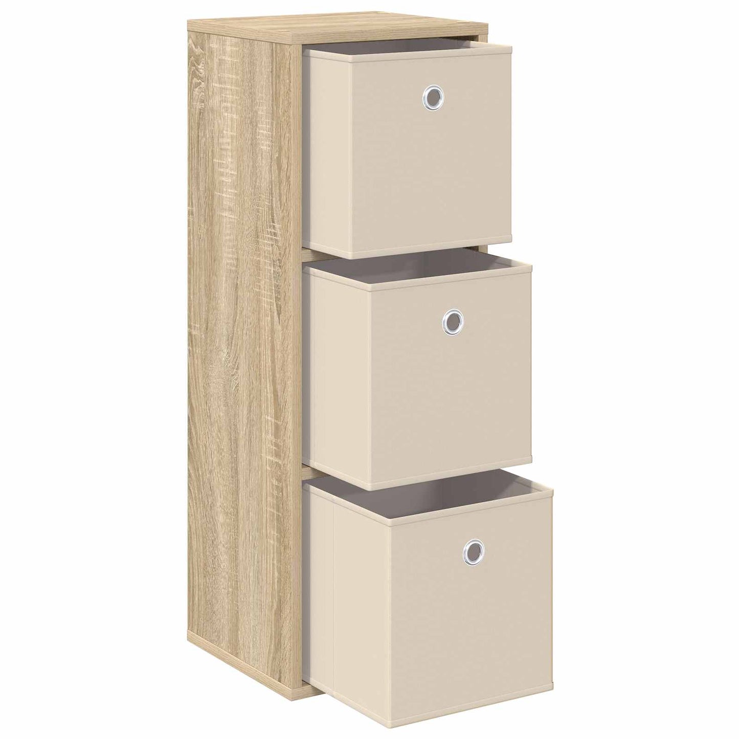 vidaXL Πλαϊνό γραφείο με συρτάρι Δρύς Sonoma 30,5 x 27 x 84,5 εκ
