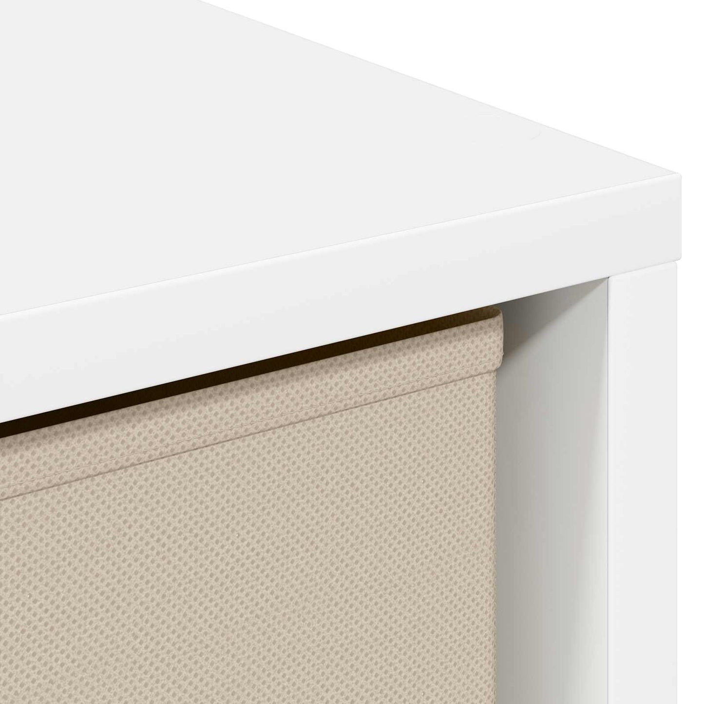 vidaXL Πλαϊνό γραφείο με συρτάρι Λευκό 35 x 32 x 99,5 εκ