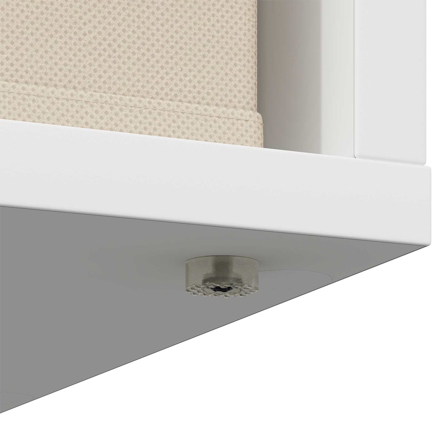 vidaXL Πλαϊνό γραφείο με συρτάρι Λευκό 35 x 32 x 99,5 εκ