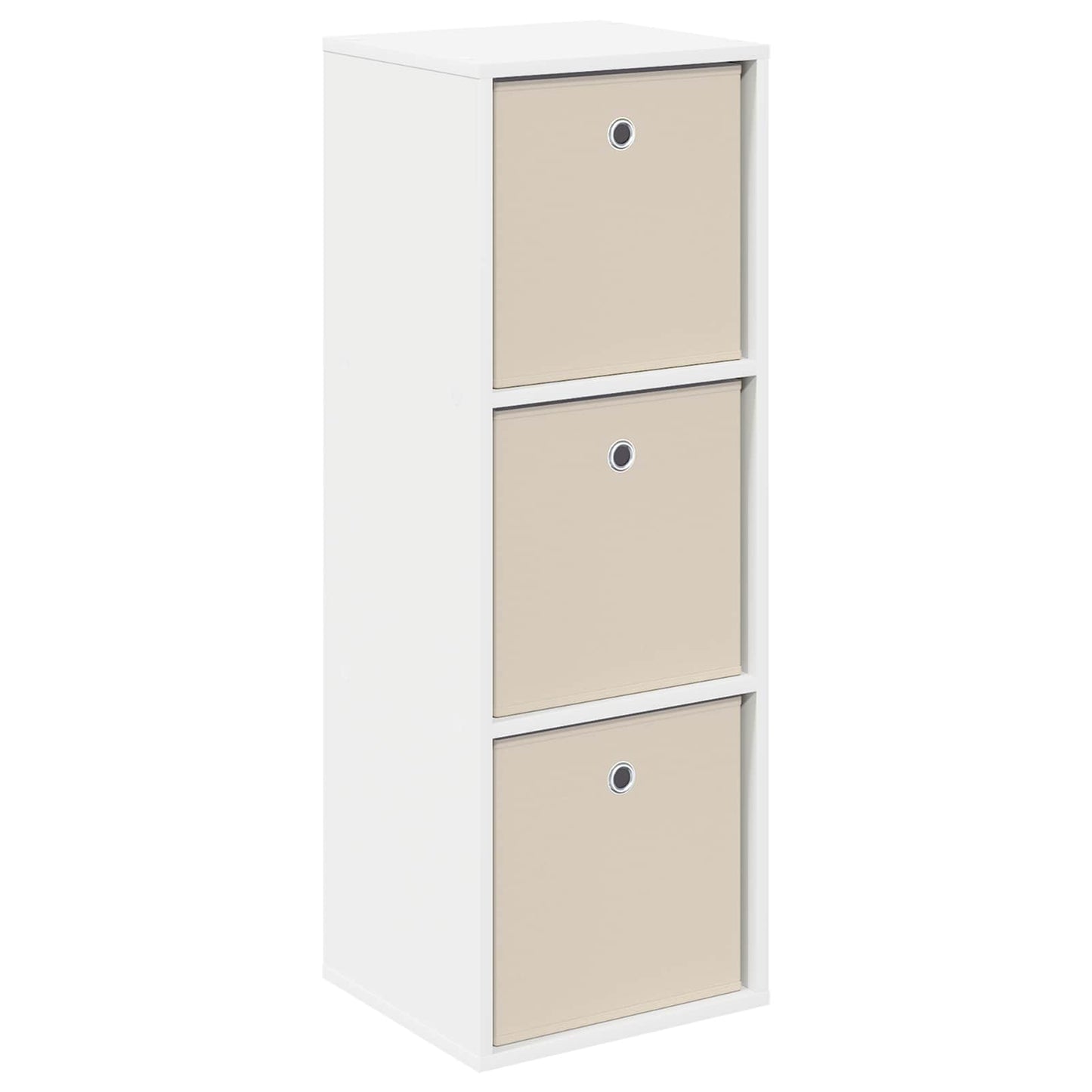 vidaXL Πλαϊνό γραφείο με συρτάρι Λευκό 35 x 32 x 99,5 εκ
