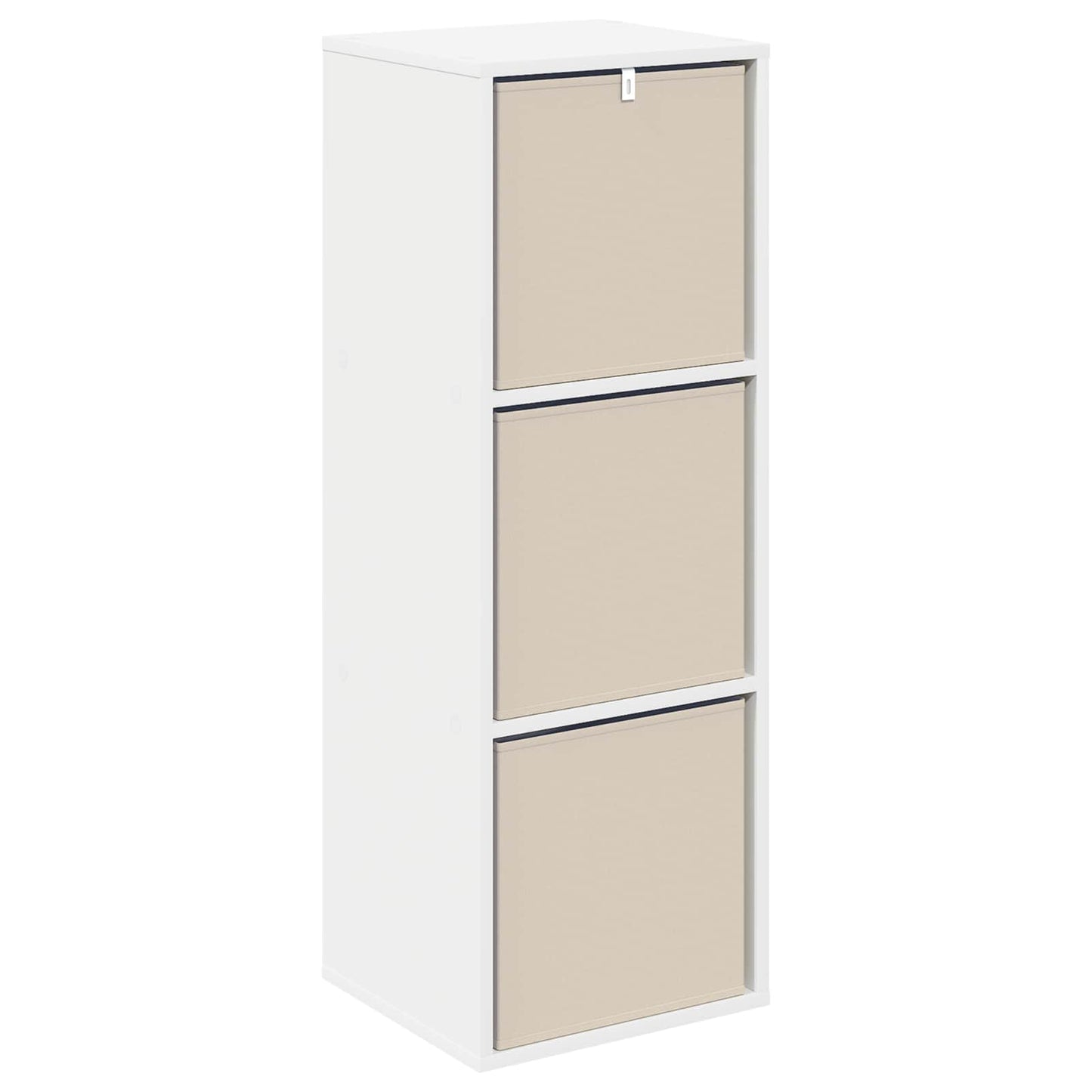 vidaXL Πλαϊνό γραφείο με συρτάρι Λευκό 35 x 32 x 99,5 εκ