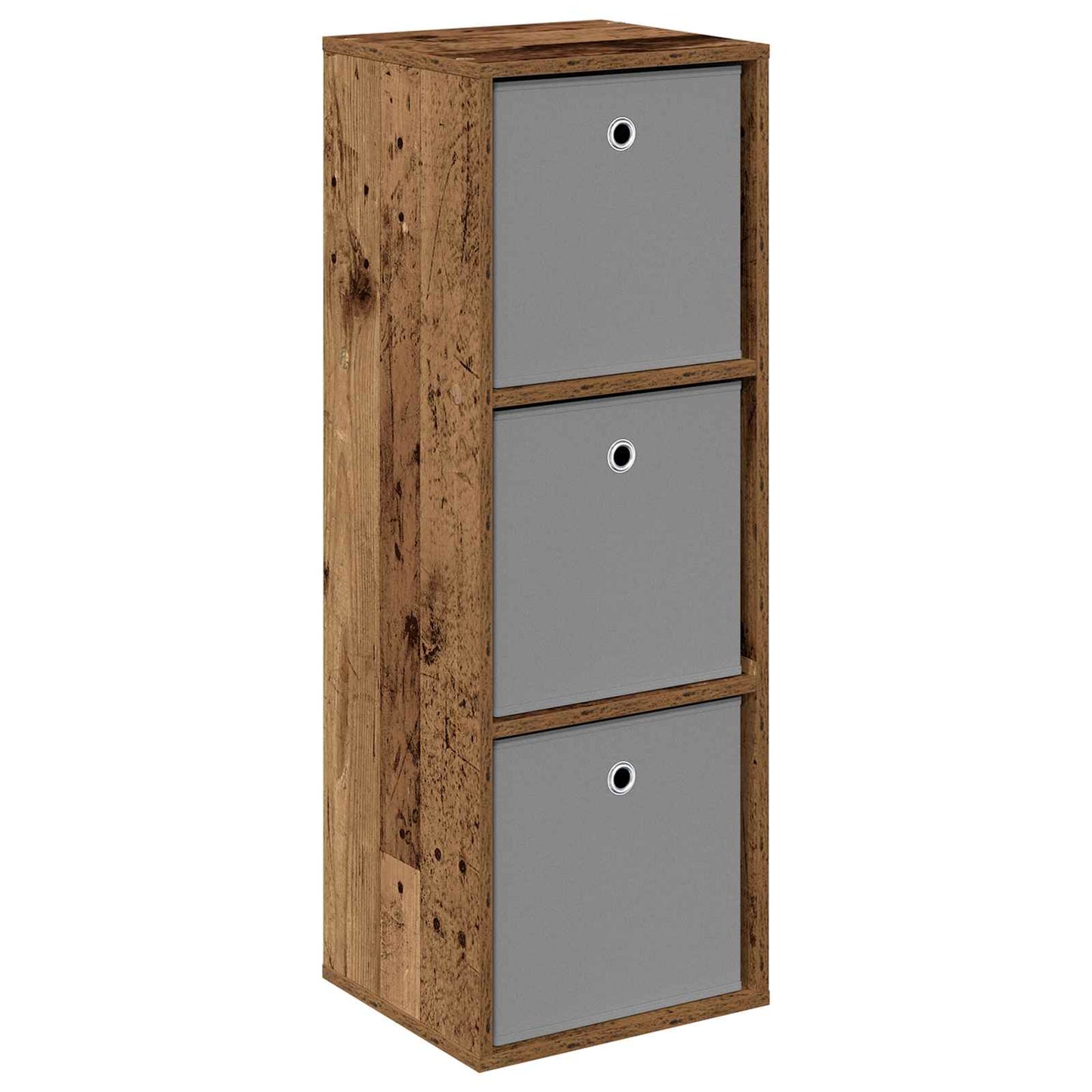 vidaXL Πλαϊνό γραφείο με συρτάρι Παλιό ξύλο 35 x 32 x 99,5 εκ