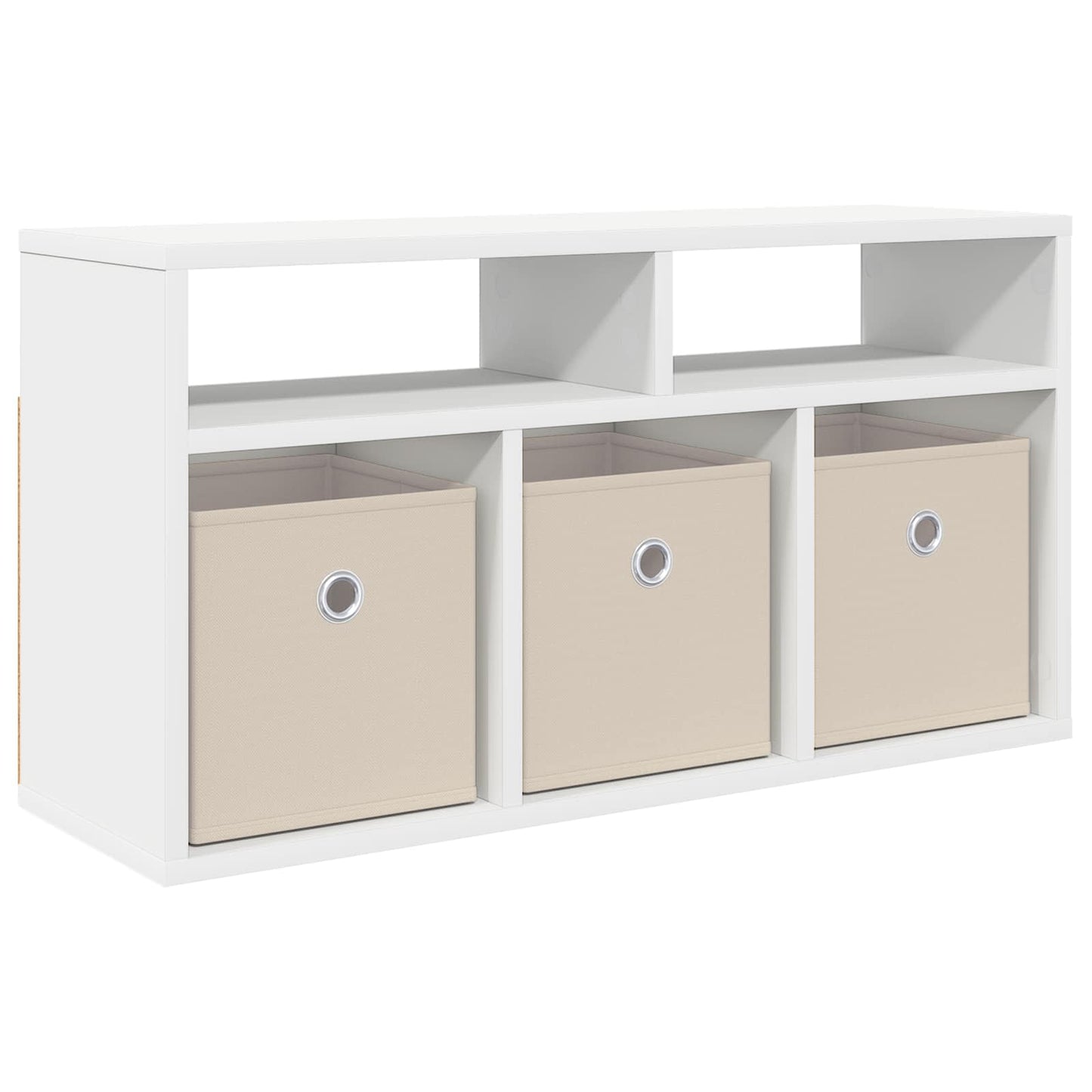 vidaXL Χαμηλό γραφείο με συρτάρι Λευκό 72 x 22,5 x 38 εκ
