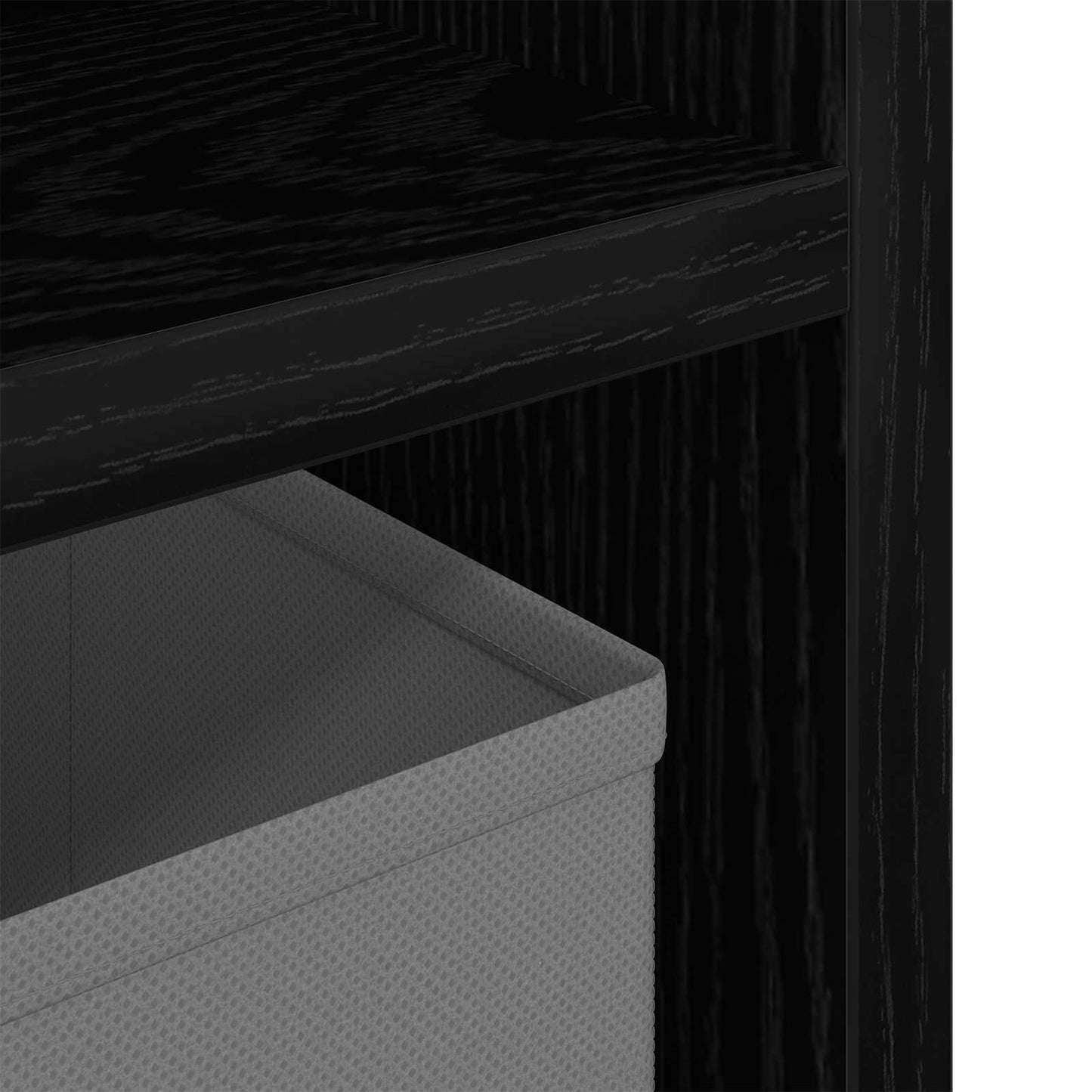 vidaXL Χαμηλό γραφείο με συρτάρι Μαύρη Οξυά 72 x 22,5 x 38 εκ
