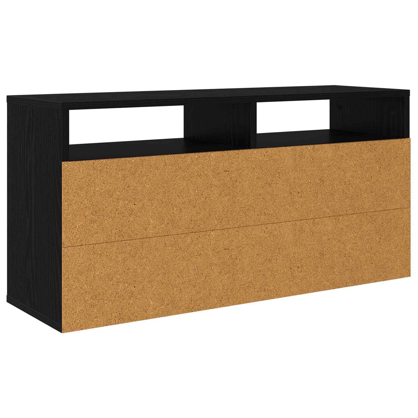 vidaXL Χαμηλό γραφείο με συρτάρι Μαύρη Οξυά 87 x 27,5 x 43 εκ