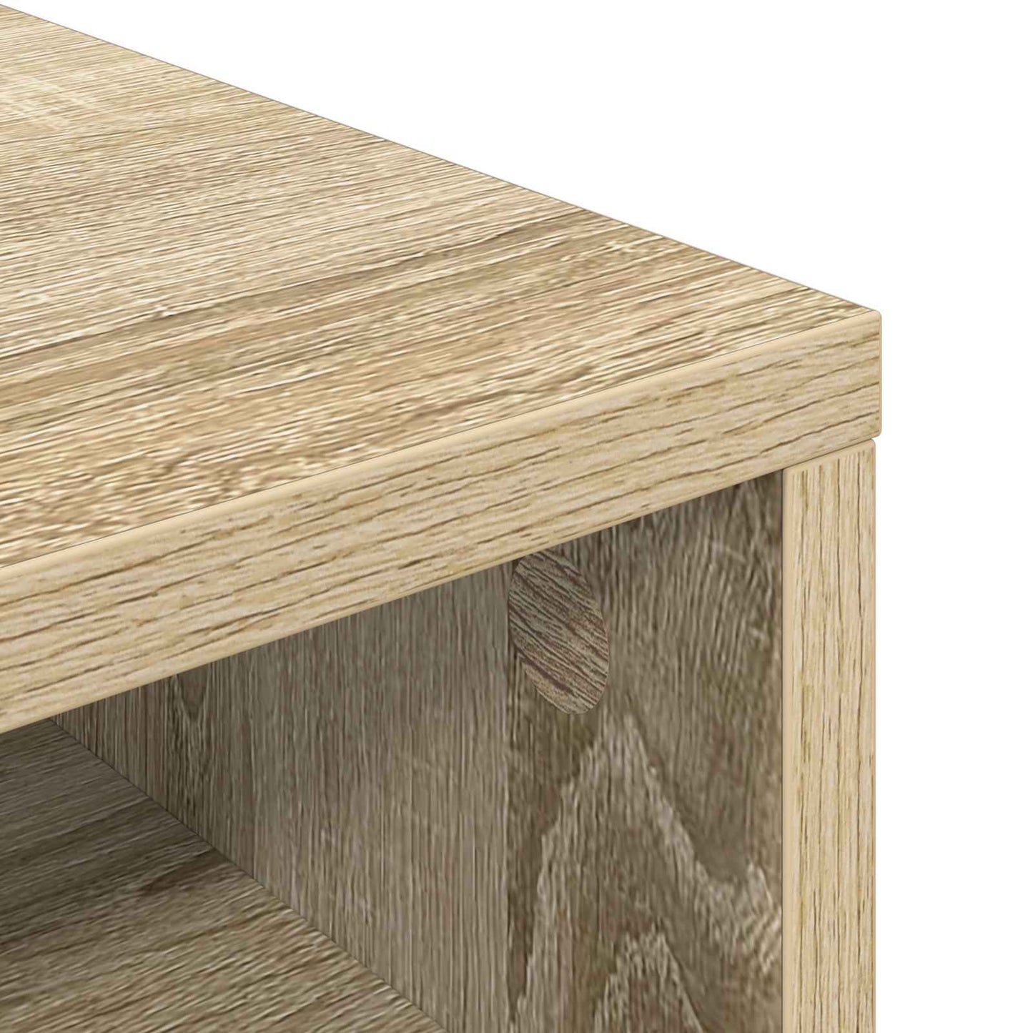 vidaXL Χαμηλό γραφείο με συρτάρι Δρύς Sonoma 87 x 27,5 x 43 εκ