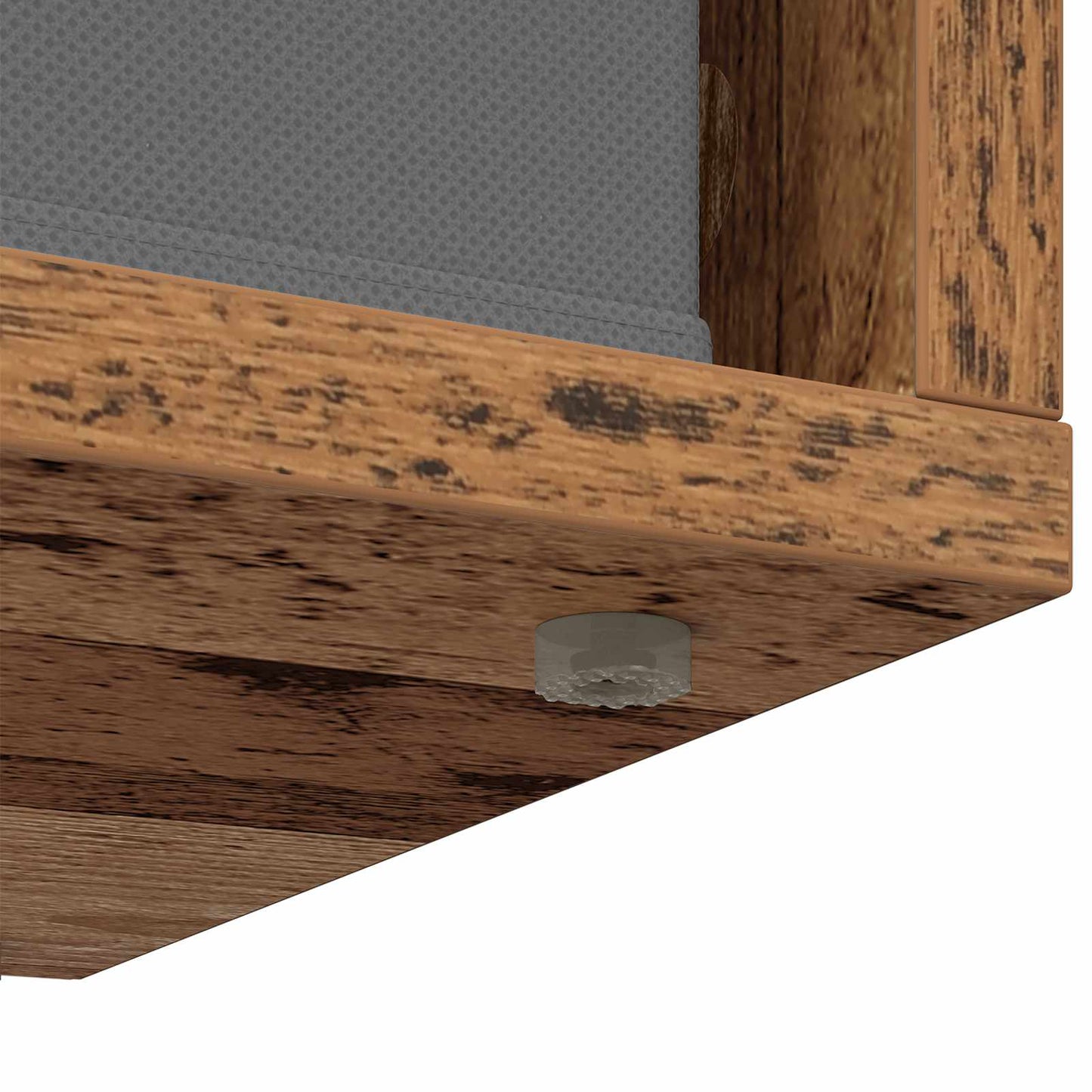 vidaXL Χαμηλό γραφείο με συρτάρι Παλιό ξύλο 87 x 27,5 x 43 εκ