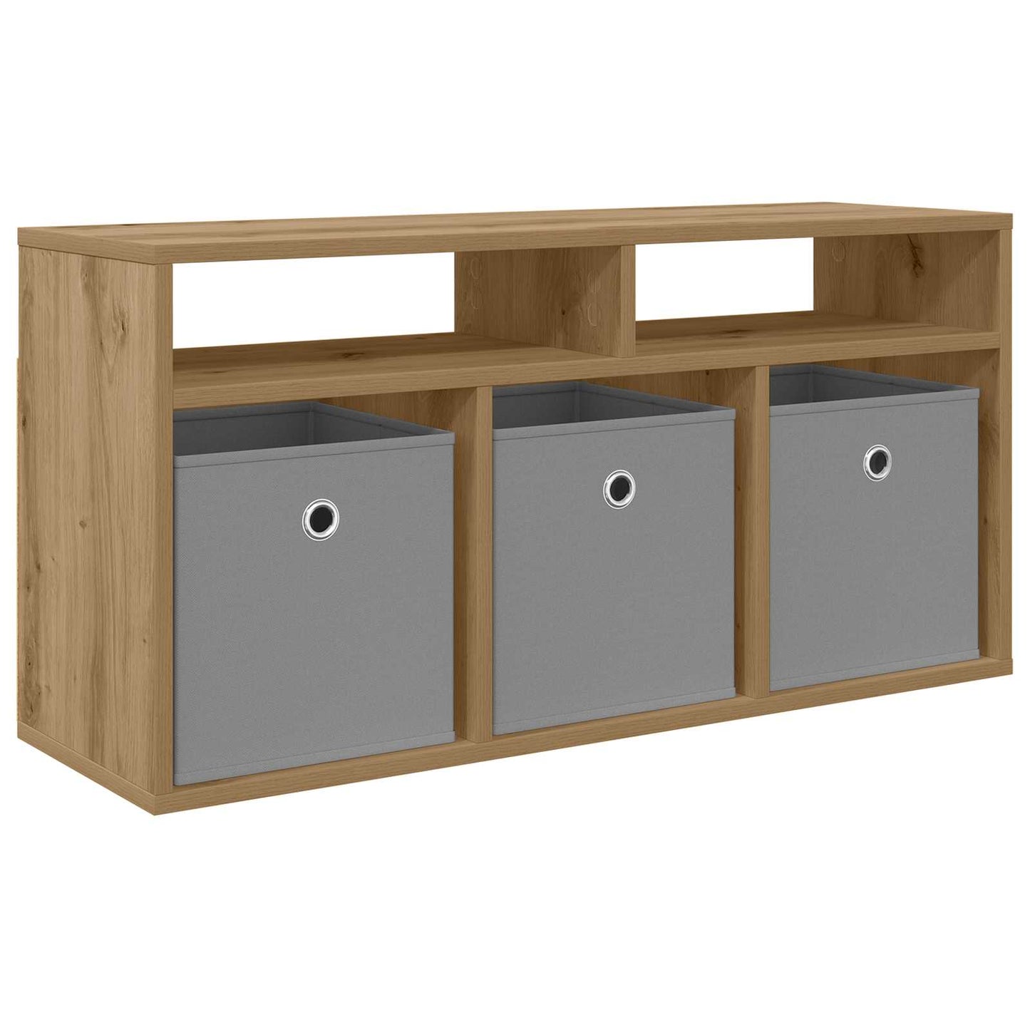 vidaXL Χαμηλό γραφείο 87 x 27,5 x 43 εκ Artisan Oak
