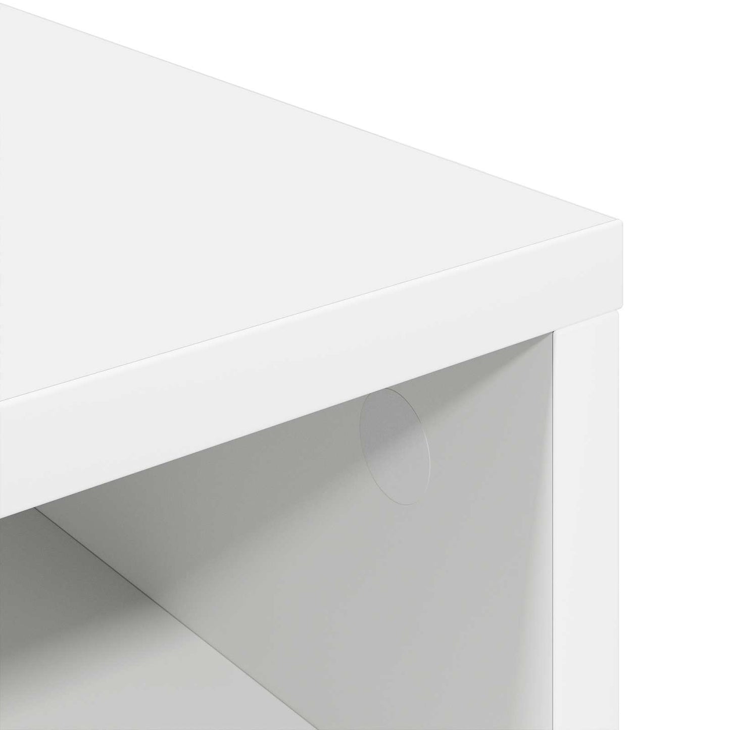 vidaXL Χαμηλό γραφείο με συρτάρι Λευκό 102 x 32 x 48,5 εκ.