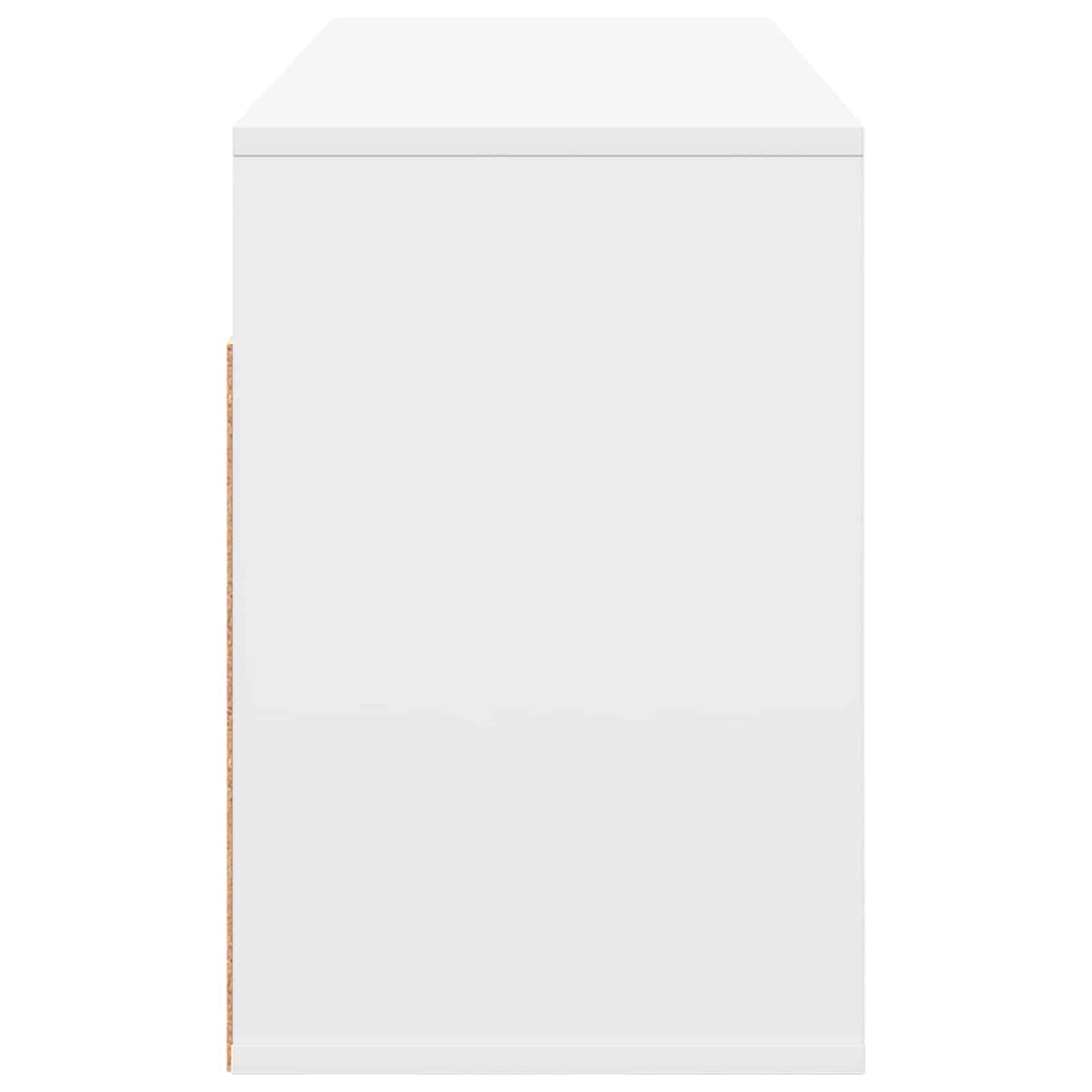 vidaXL Χαμηλό γραφείο με συρτάρι Λευκό 102 x 32 x 48,5 εκ.