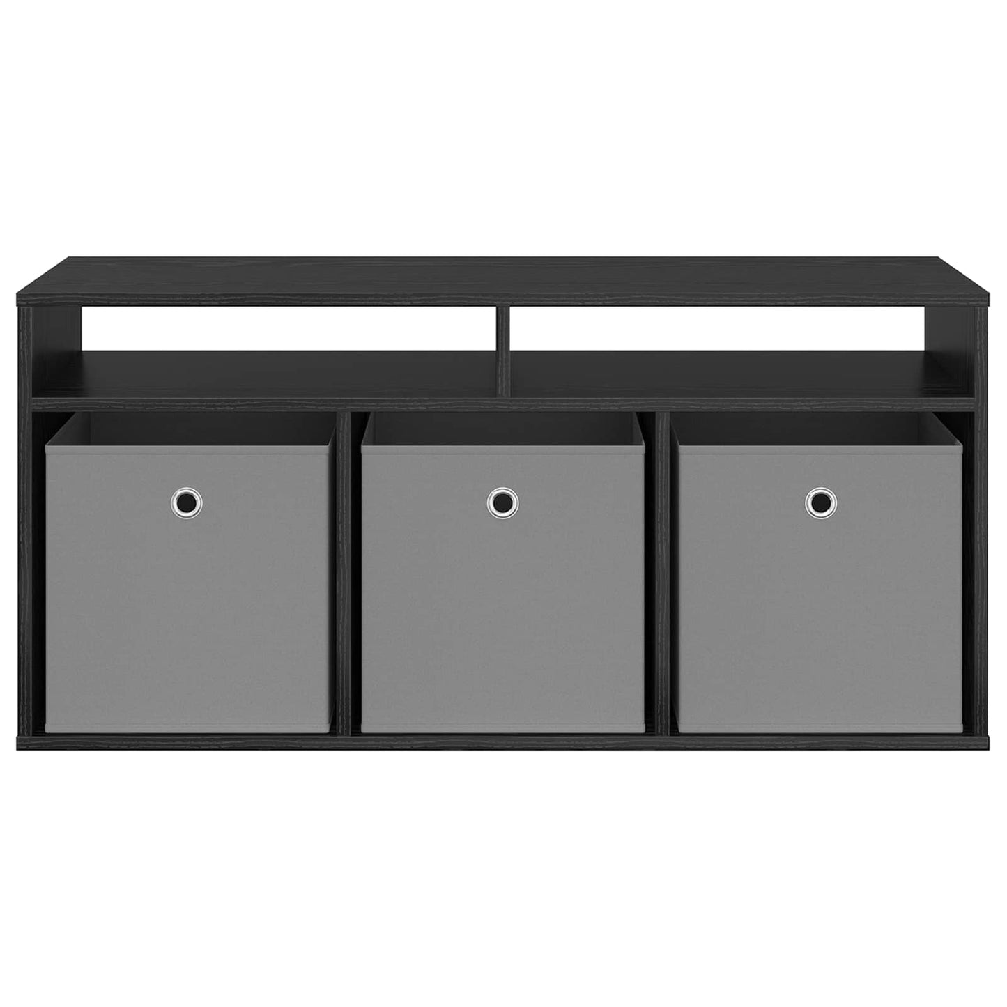 vidaXL Χαμηλό γραφείο με συρτάρι Μαύρη Οξυά 102 x 32 x 48,5 εκ.