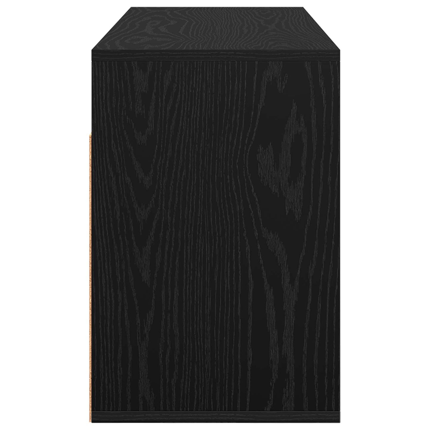 vidaXL Χαμηλό γραφείο με συρτάρι Μαύρη Οξυά 102 x 32 x 48,5 εκ.