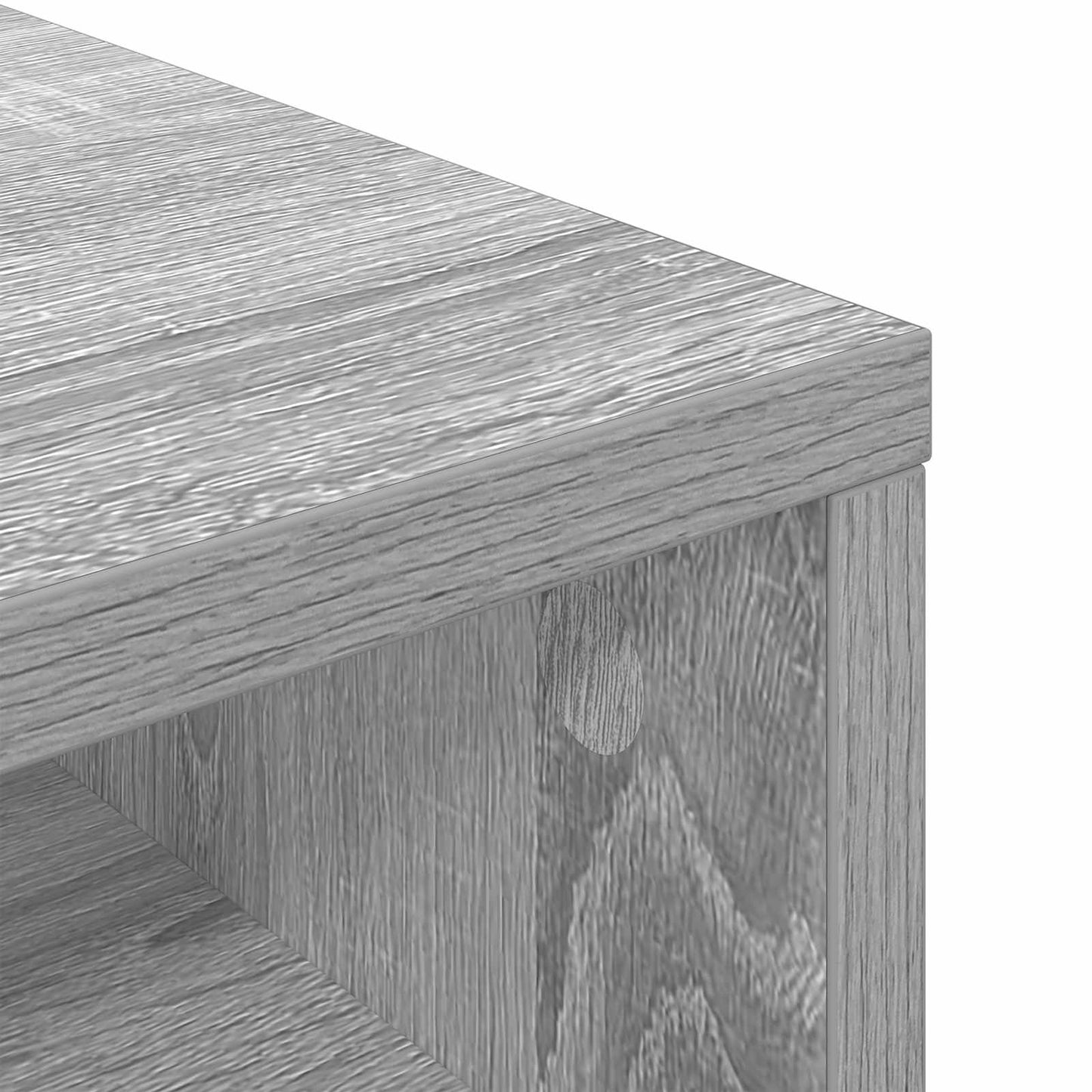 vidaXL Χαμηλό γραφείο 102 x 32 x 48,5 εκ. Γκρι Sonoma