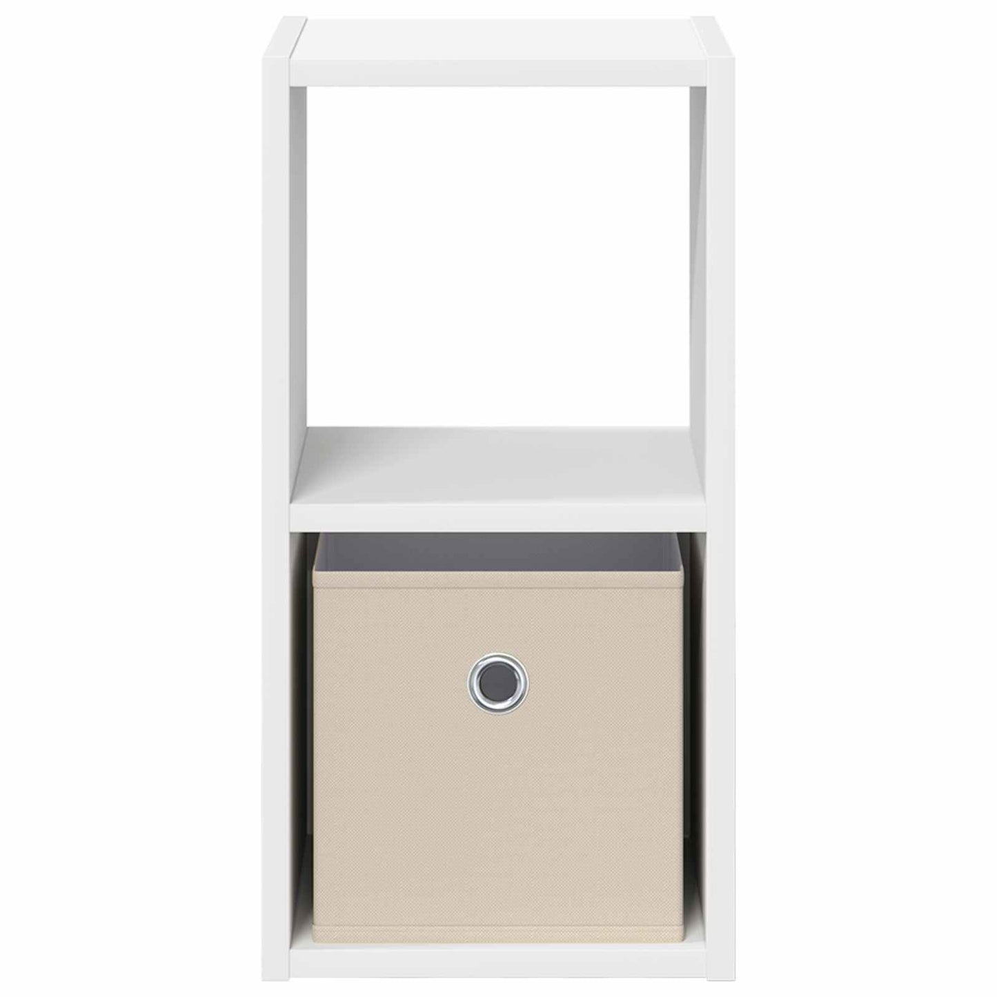 vidaXL Κομοδίνο 2 pcs Λευκό 25,5 x 22 x 49,5 εκ Επεξεργασμένο ξύλο