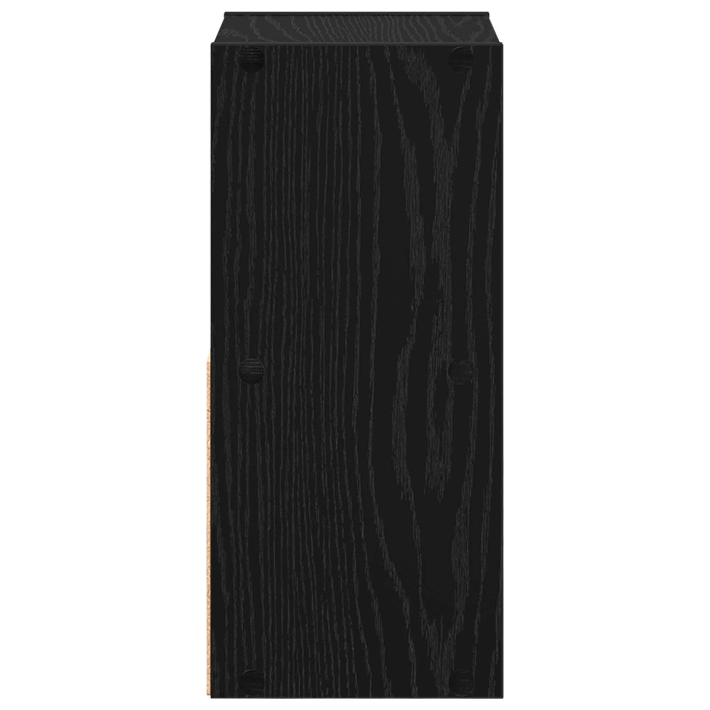 vidaXL Κομοδίνο Μαύρη Οξυά 25,5 x 22 x 49,5 εκ Επεξεργασμένο ξύλο