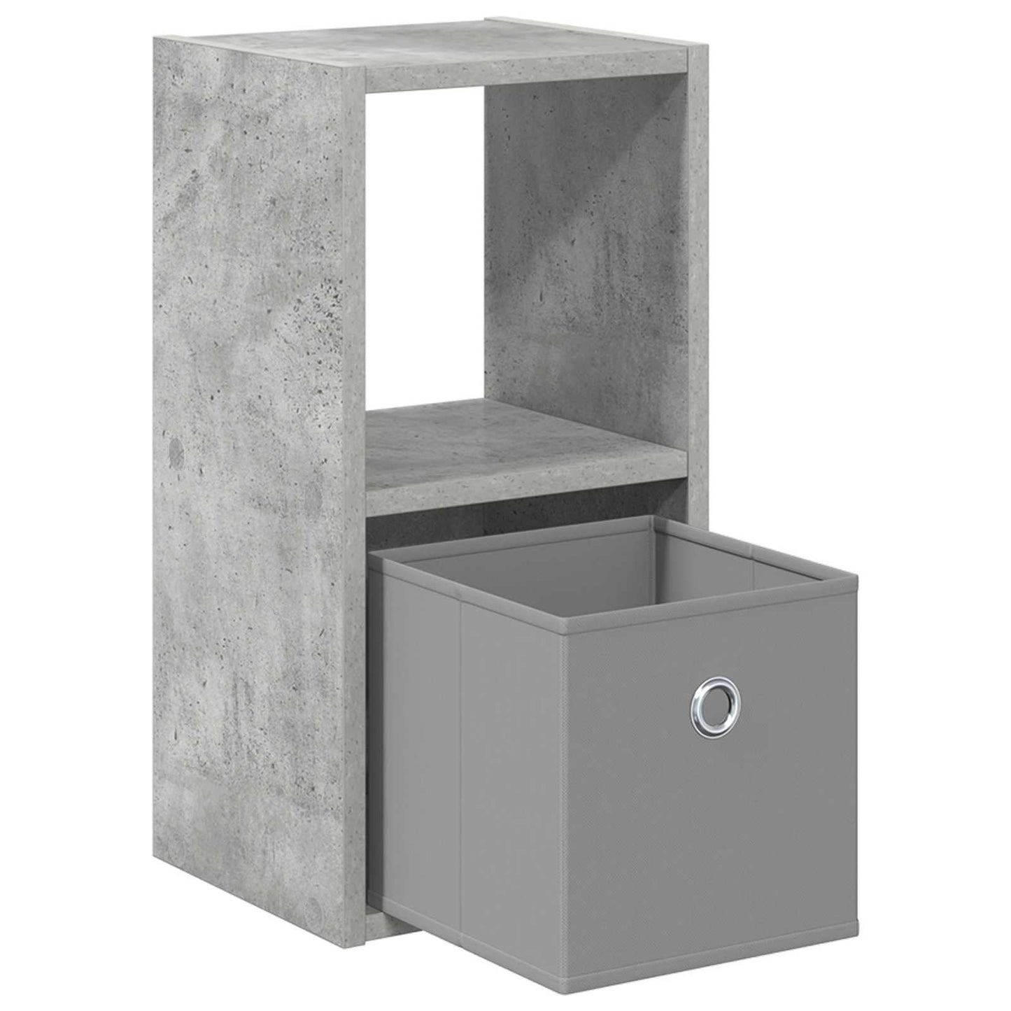 vidaXL Κομοδίνο Σκυρόδεμα Γκρι 25,5 x 22 x 49,5 εκ Επεξεργασμένο ξύλο