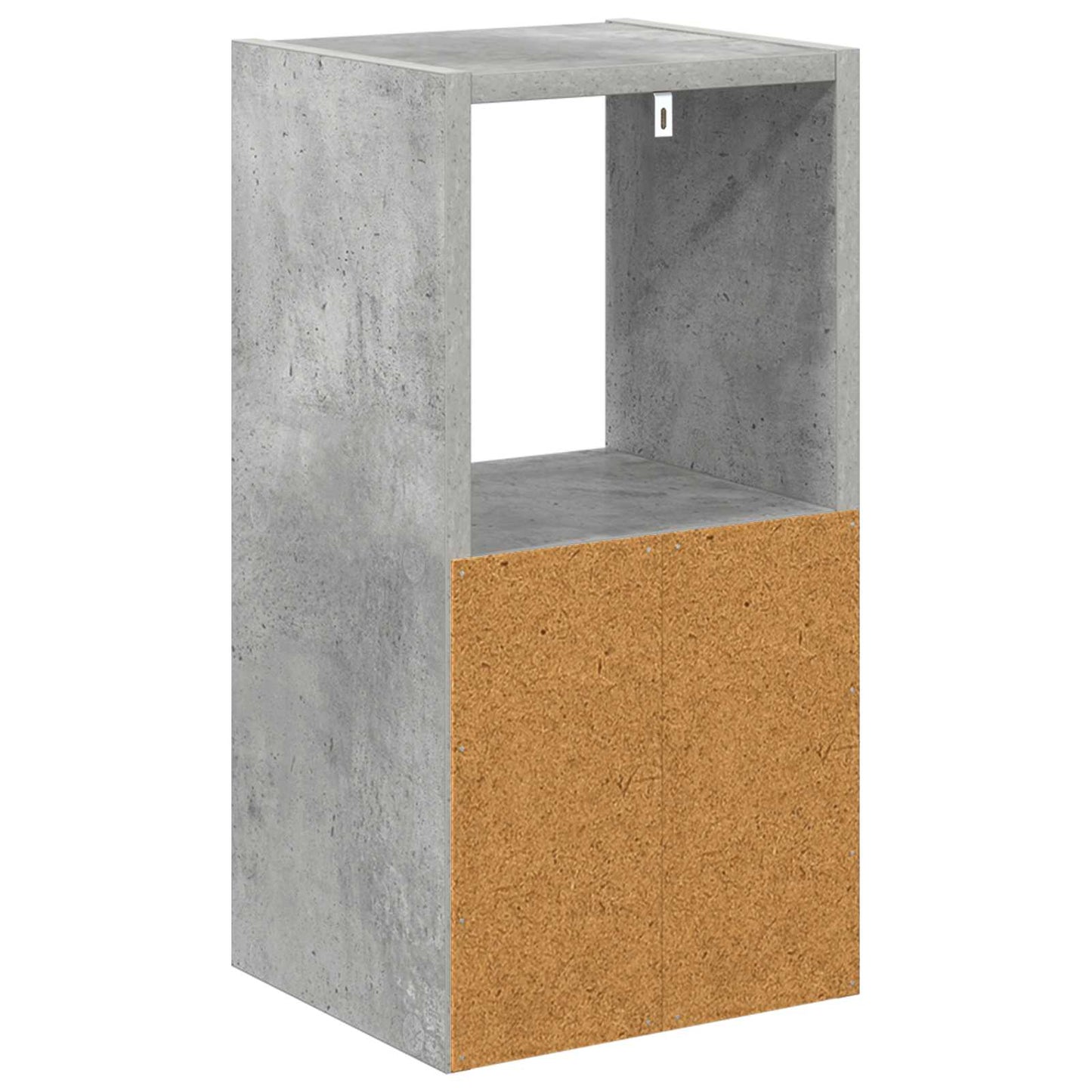 vidaXL Κομοδίνο Σκυρόδεμα Γκρι 25,5 x 22 x 49,5 εκ Επεξεργασμένο ξύλο