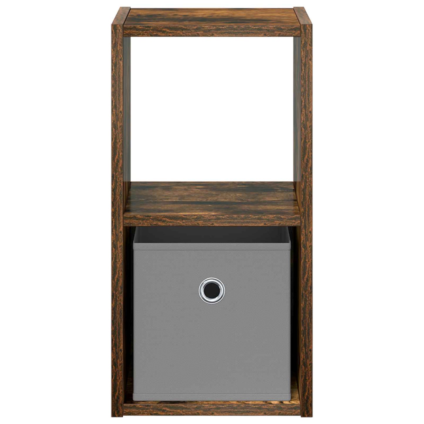 vidaXL Κομοδίνο με συρτάρι 2 pcs Καπνιστό Δρύς 25,5 x 22 x 49,5 εκ