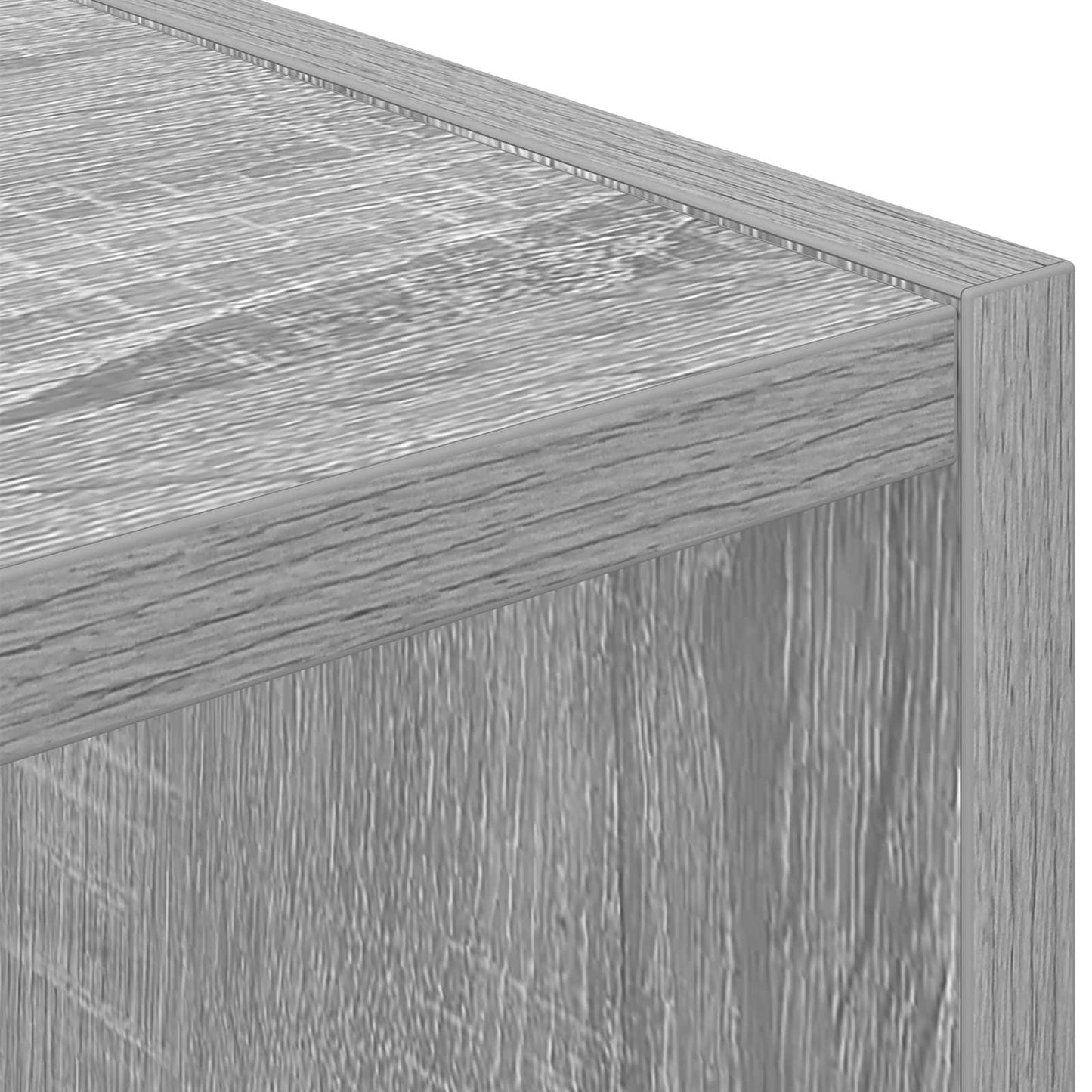 vidaXL Κομοδίνο Γκρίζο Σονομα 25,5 x 22 x 49,5 εκ Επεξεργασμένο ξύλο