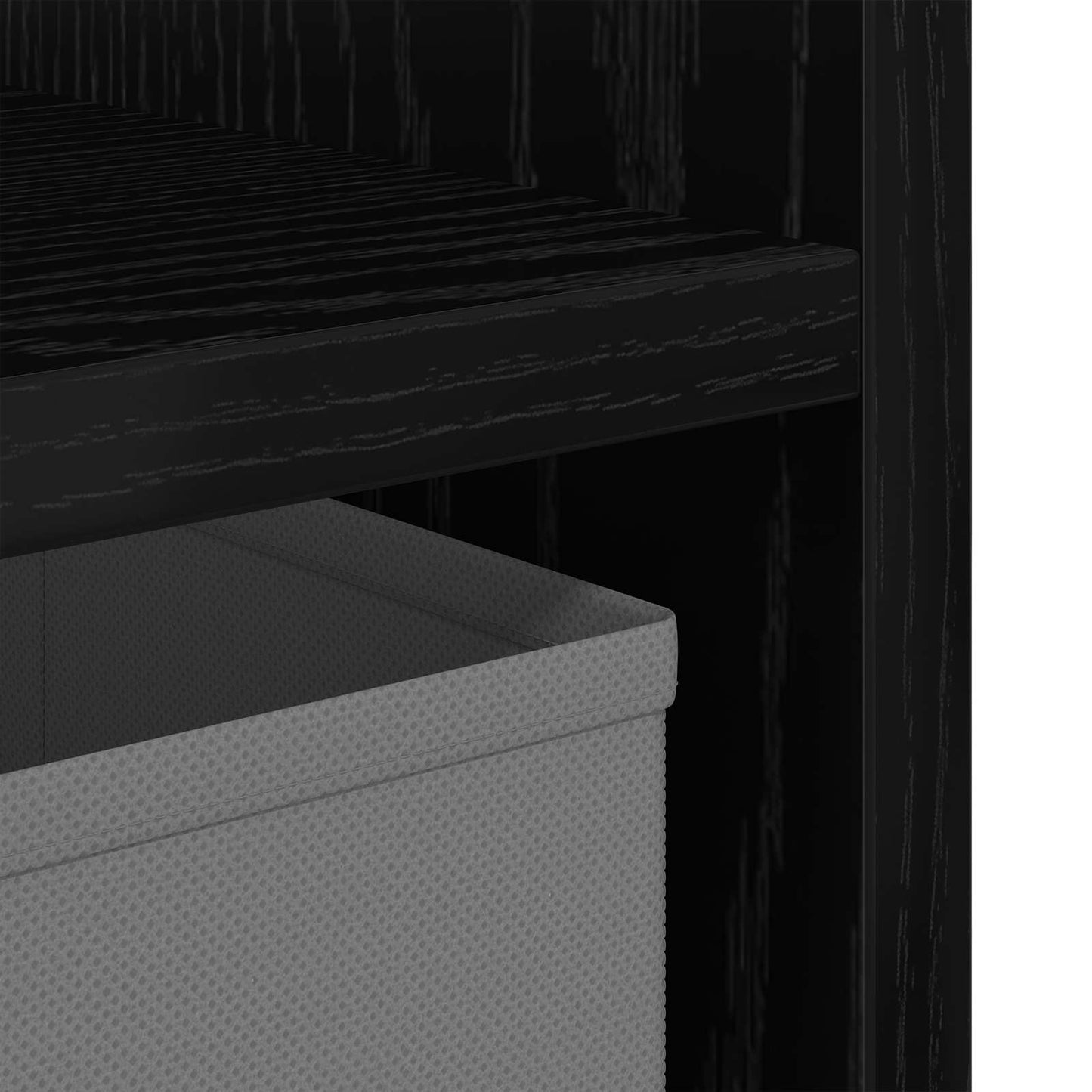 vidaXL Κομοδίνο Μαύρη Οξυά 30,5 x 27 x 59,5 εκ Επεξεργασμένο Ξύλο