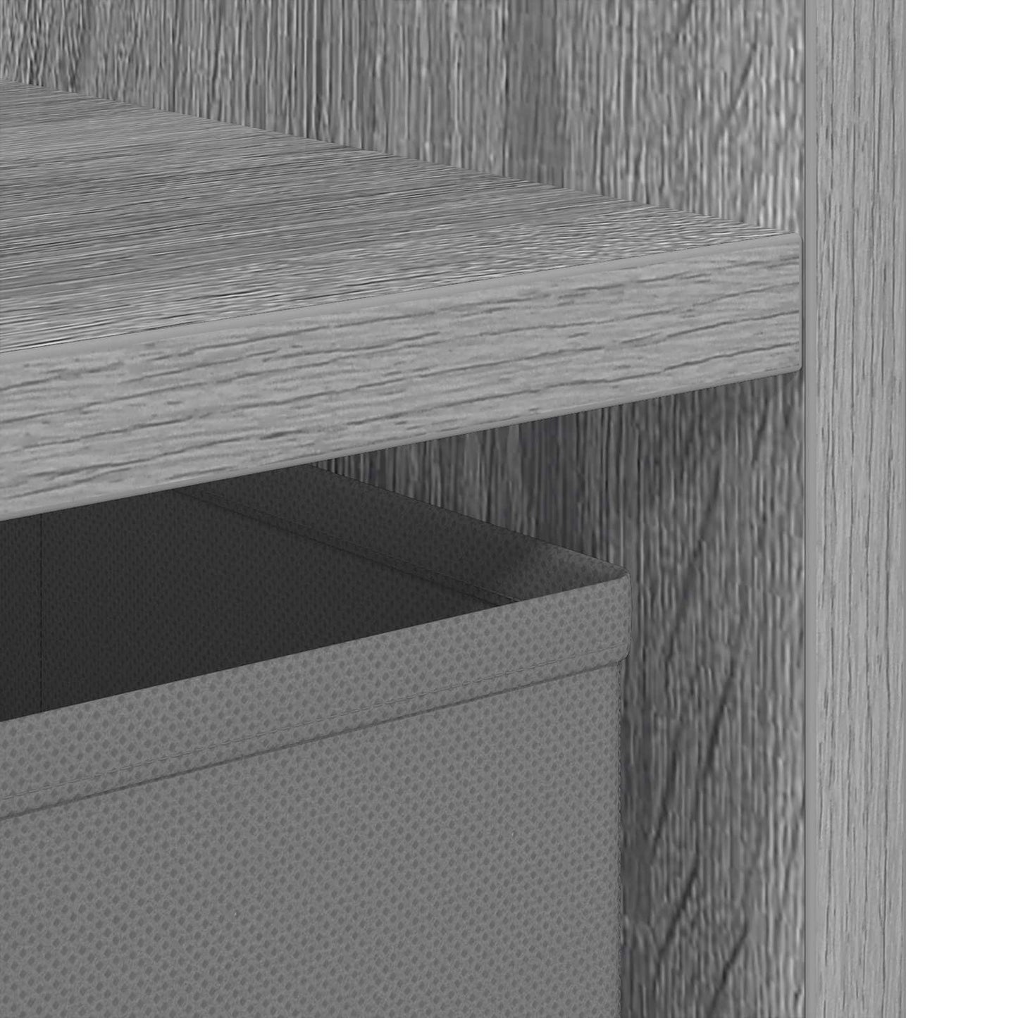 vidaXL Κομοδίνο Γκρι Sonoma 30,5 x 27 x 59,5 εκ Επεξεργασμένο Ξύλο