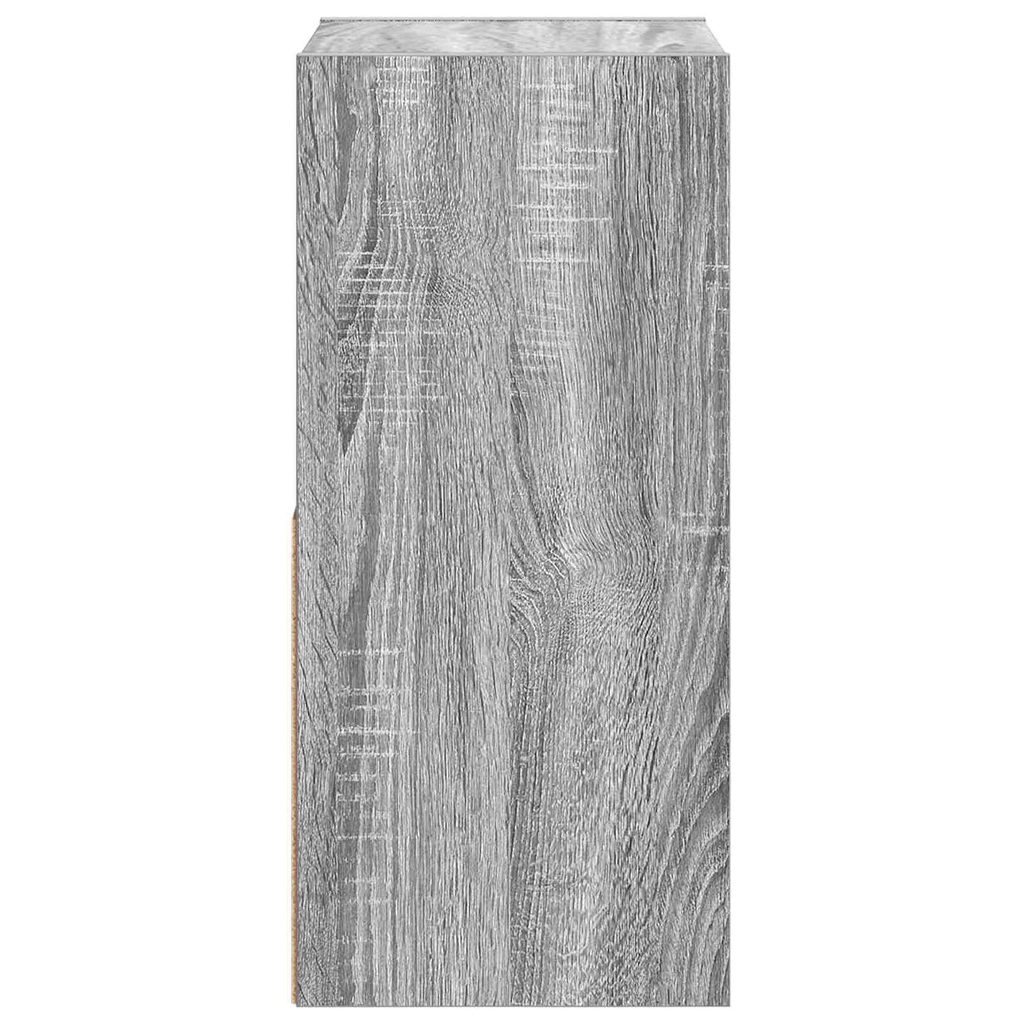 vidaXL Κομοδίνο 2 τμχ. Γκρίζο Σονομα 30,5 x 27 x 59,5 εκ
