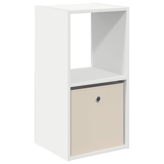 vidaXL Κομοδίνο Λευκό 35 x 32 x 68,5 εκ Επεξεργασμένο Ξύλο