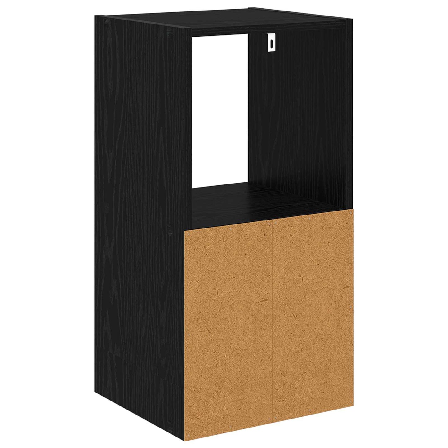 vidaXL Κομοδίνο Μαύρη Οξυά 35 x 32 x 68,5 εκ Επεξεργασμένο Ξύλο