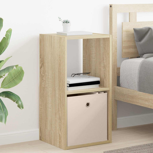 vidaXL Κομοδίνο Δρύς Sonoma 35 x 32 x 68,5 εκ Επεξεργασμένο Ξύλο