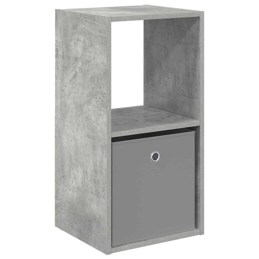 vidaXL Κομοδίνο Σκυρόδεμα Γκρι 35 x 32 x 68,5 εκ Επεξεργασμένο Ξύλο
