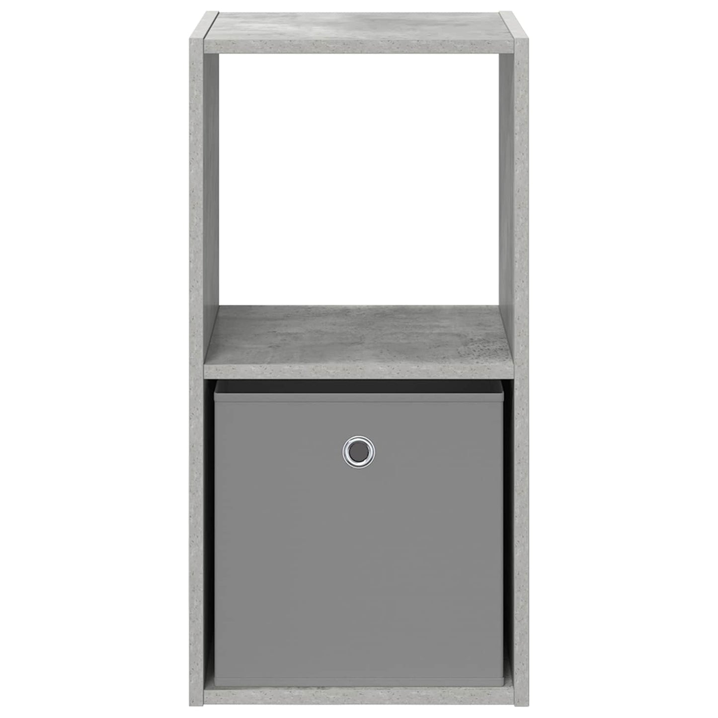 vidaXL Κομοδίνο Σκυρόδεμα Γκρι 35 x 32 x 68,5 εκ Επεξεργασμένο Ξύλο