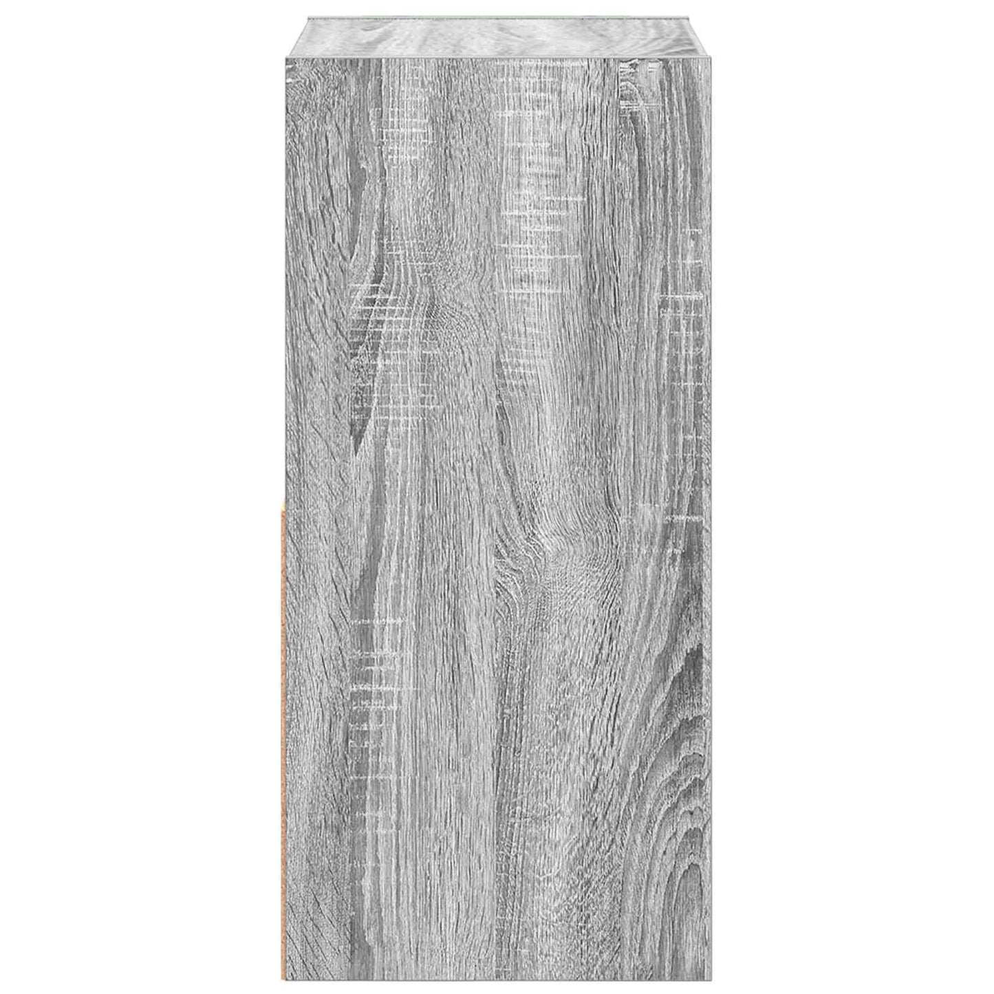 vidaXL Κομοδίνο 2 τμχ. Γκρίζο Σονομα 35 x 32 x 68,5 εκ