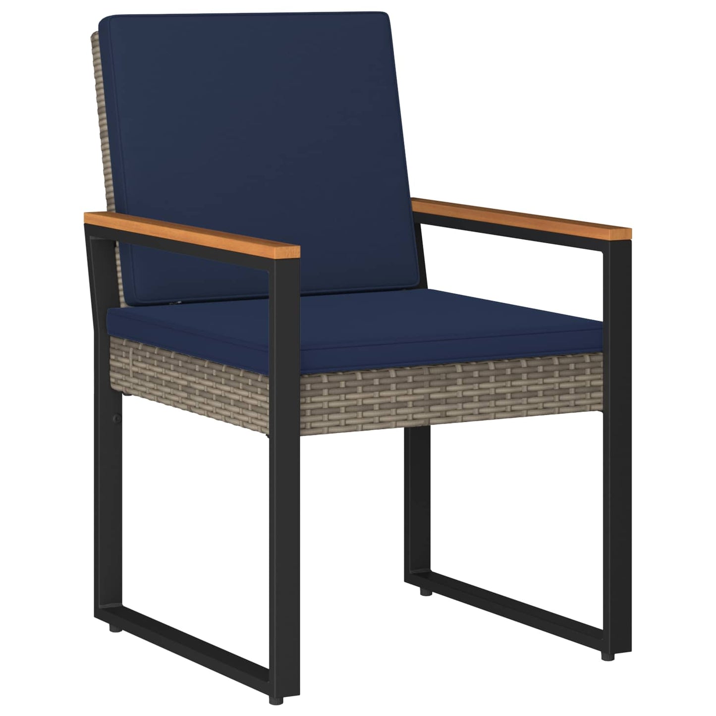 vidaXL Σετ Εξωτερικών Επίπλων 3 τμχ. Γκρι και Navy Blue