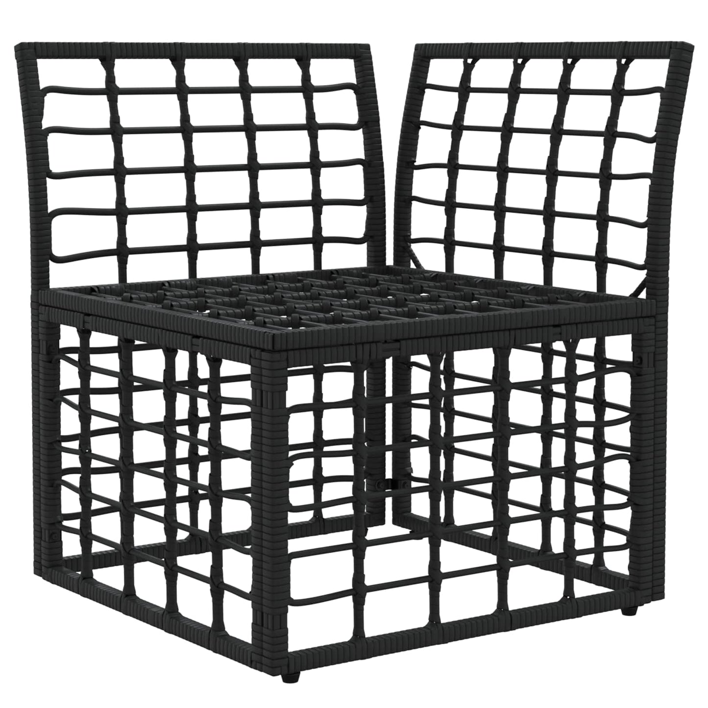 vidaXL Μονάδα Γωνιακού Καναπέ Εξωτερικού Χώρου Modular Μαύρο