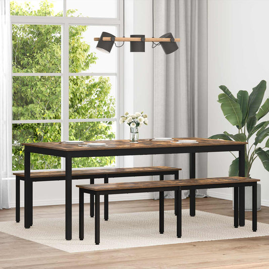 vidaXL Τραπεζαρίες 2 τμχ. 180 x 90 x 75 cm Επεξεργασμένο Ξύλο